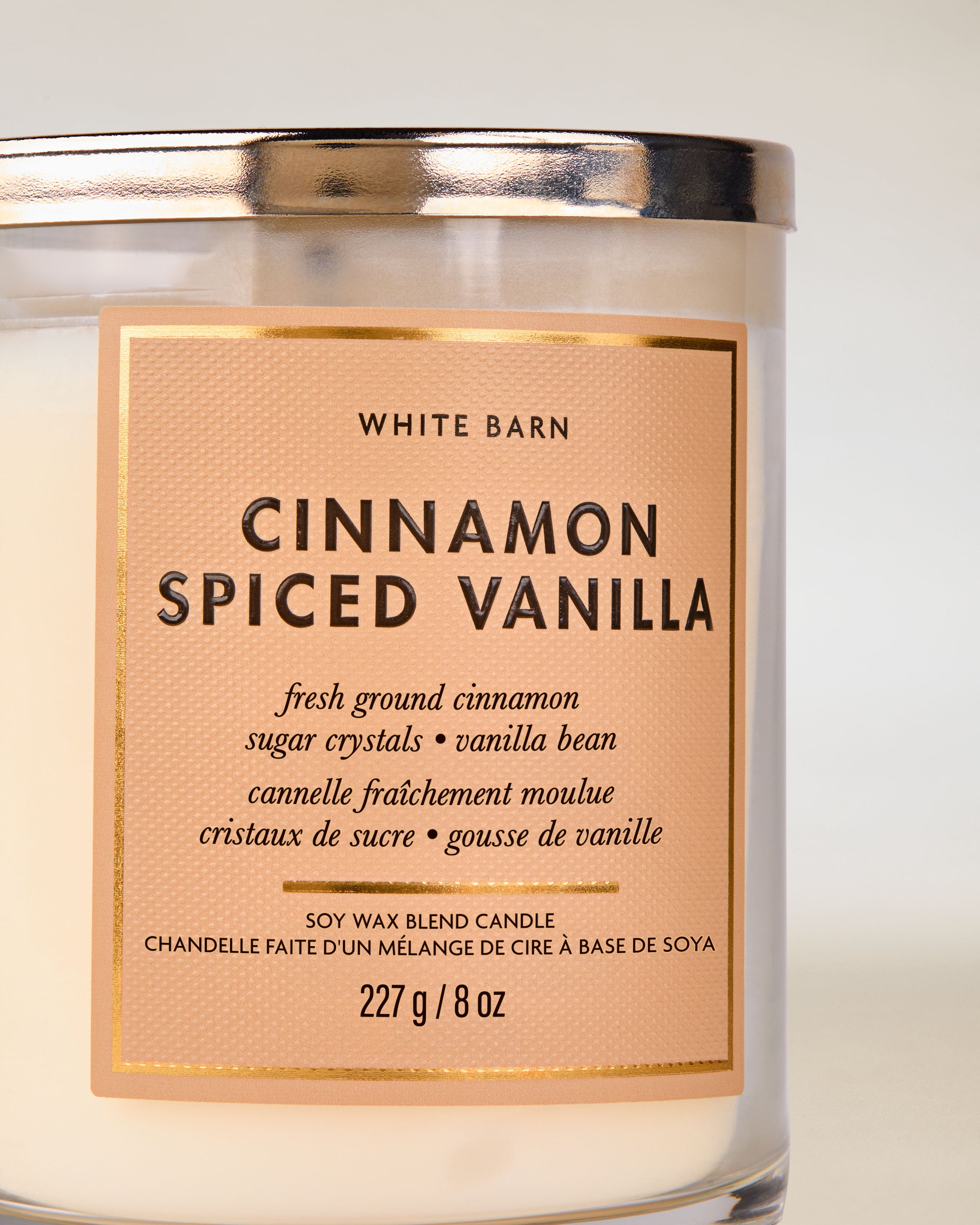 Cinnamon Spiced Vanilla Single Wick Candle