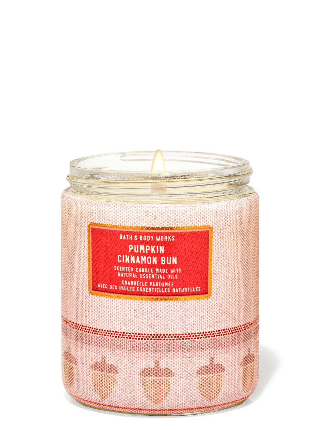 Pumpkin Cinnamon Bun Single Wick Candle Bath and Body Works