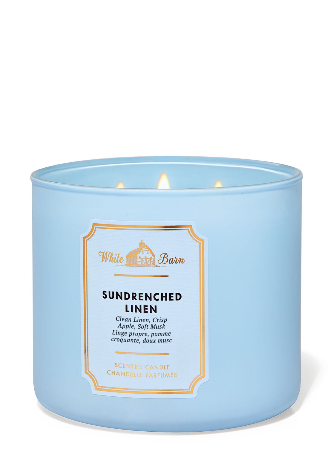 Sun-Drenched Linen 3-Wick Candle | Bath and Body Works