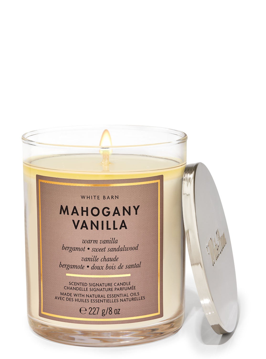 Mahogany Vanilla Signature Single Wick Candle | Bath and Body Works