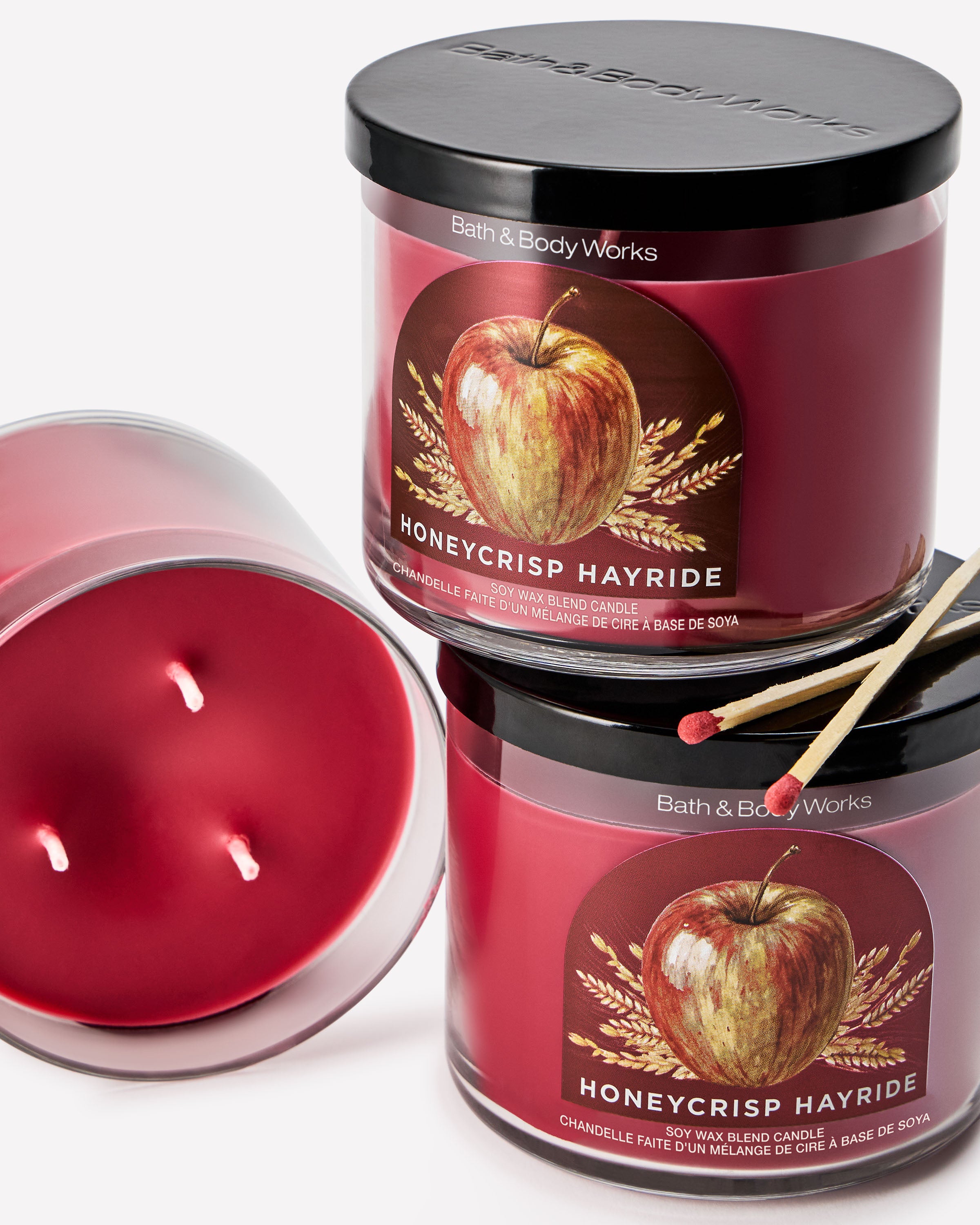 Chandelle à 3 mèches Honeycrisp Hayride