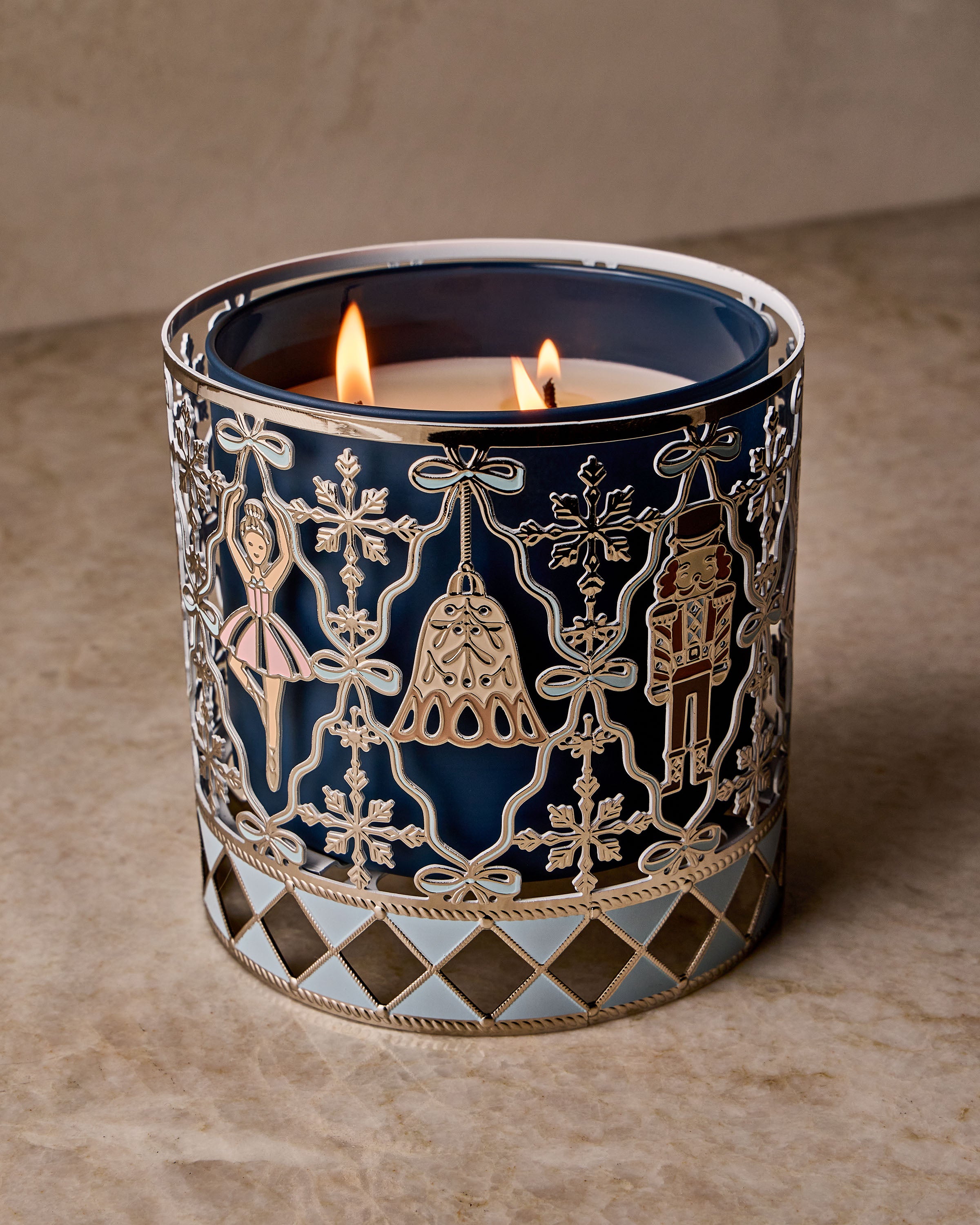 Nutcracker 3-Wick Candle Holder