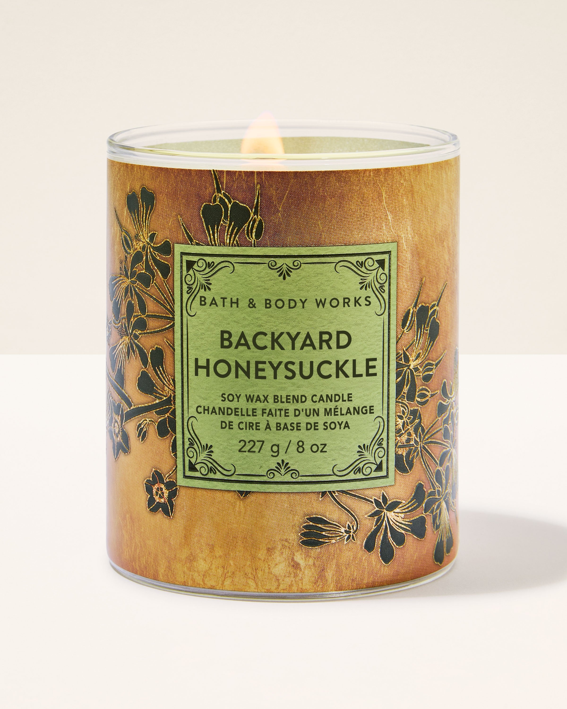 Backyard Honeysuckle Single Wick Candle