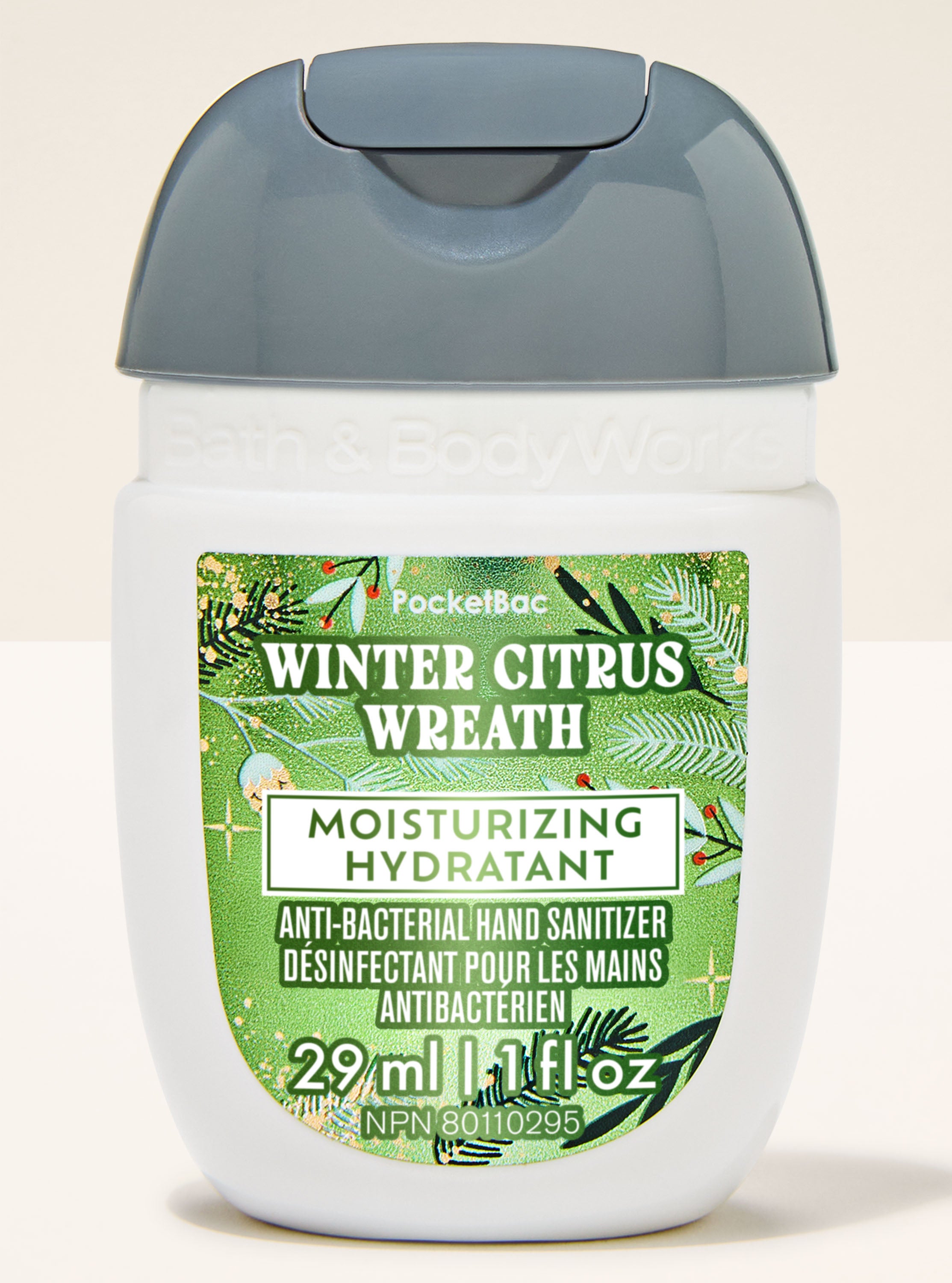 Winter Citrus Wreath PocketBac Hand Sanitizer