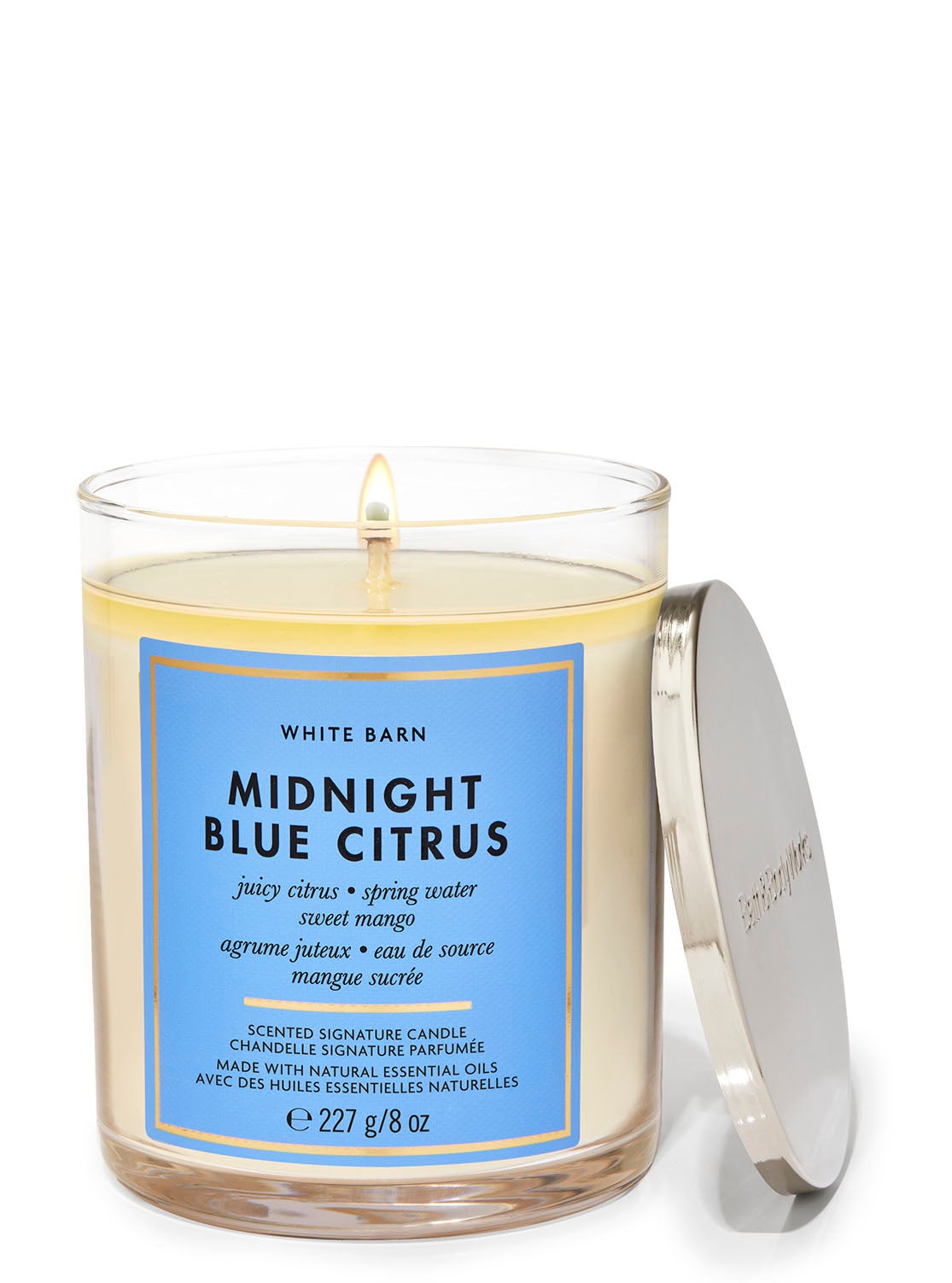 Midnight Blue Citrus Signature Single Wick Candle Bath and Body Works