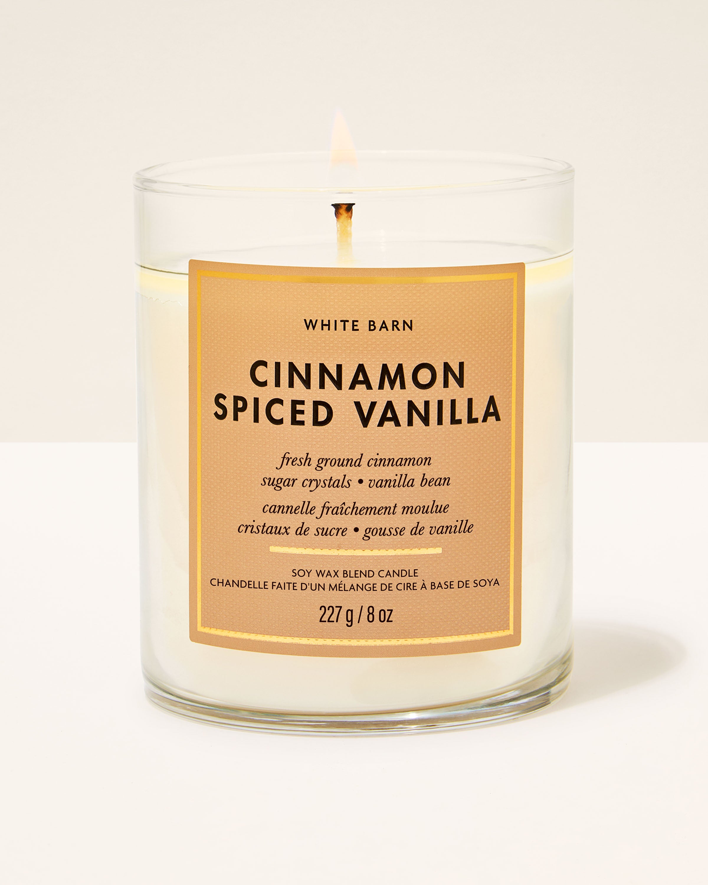 Cinnamon Spiced Vanilla Single Wick Candle