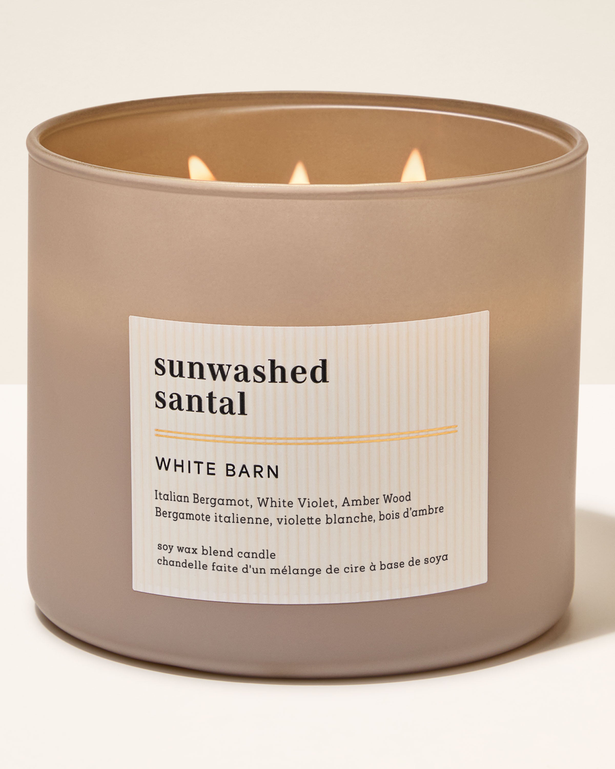 Sunwashed Santal 3-Wick Candle