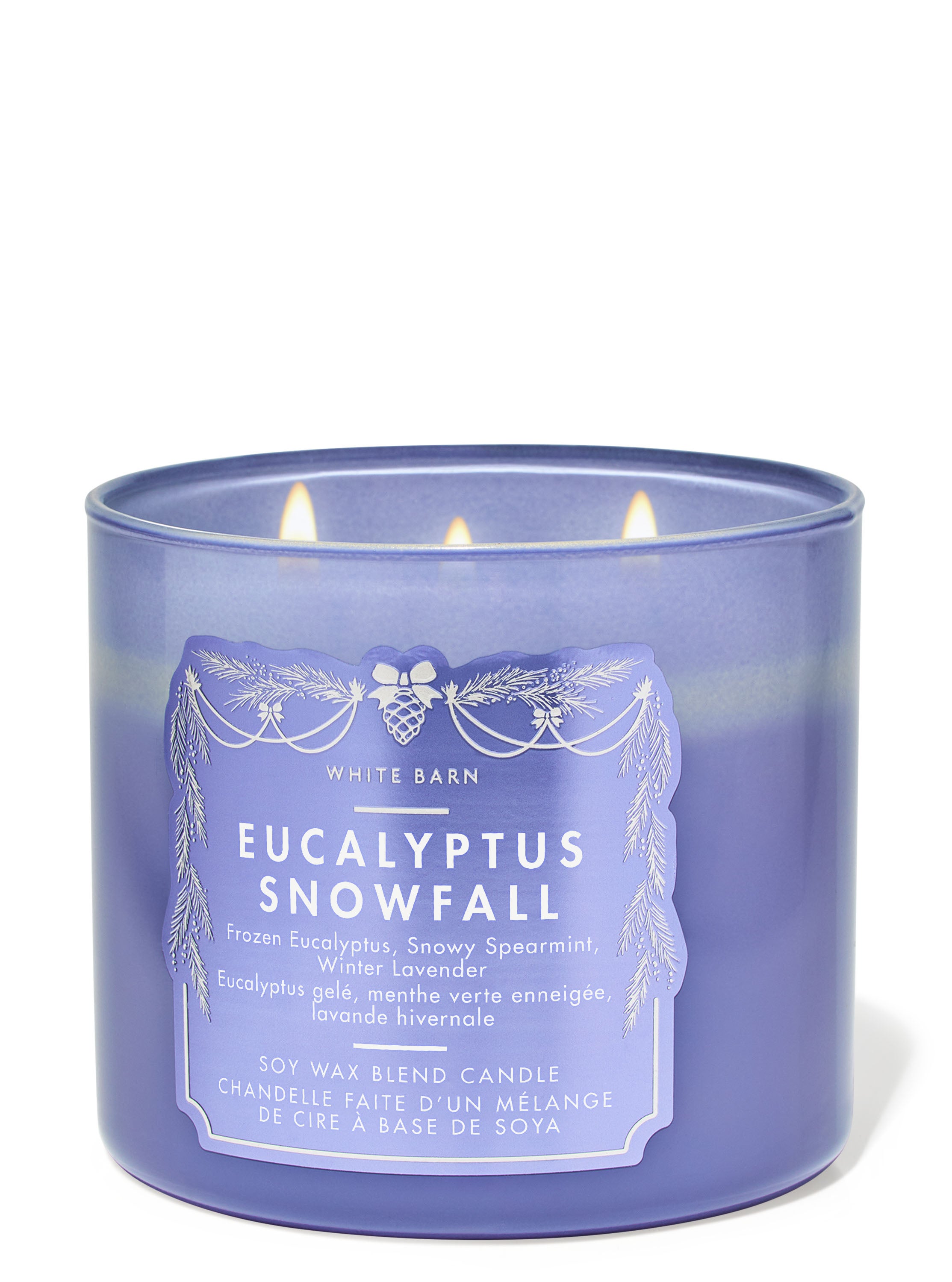 thumbnail image 2 of Bath & Body Works Frosted Spearmint 3-Wick Candle – 14.5 Oz Aromatherapy Scent 2 of 3