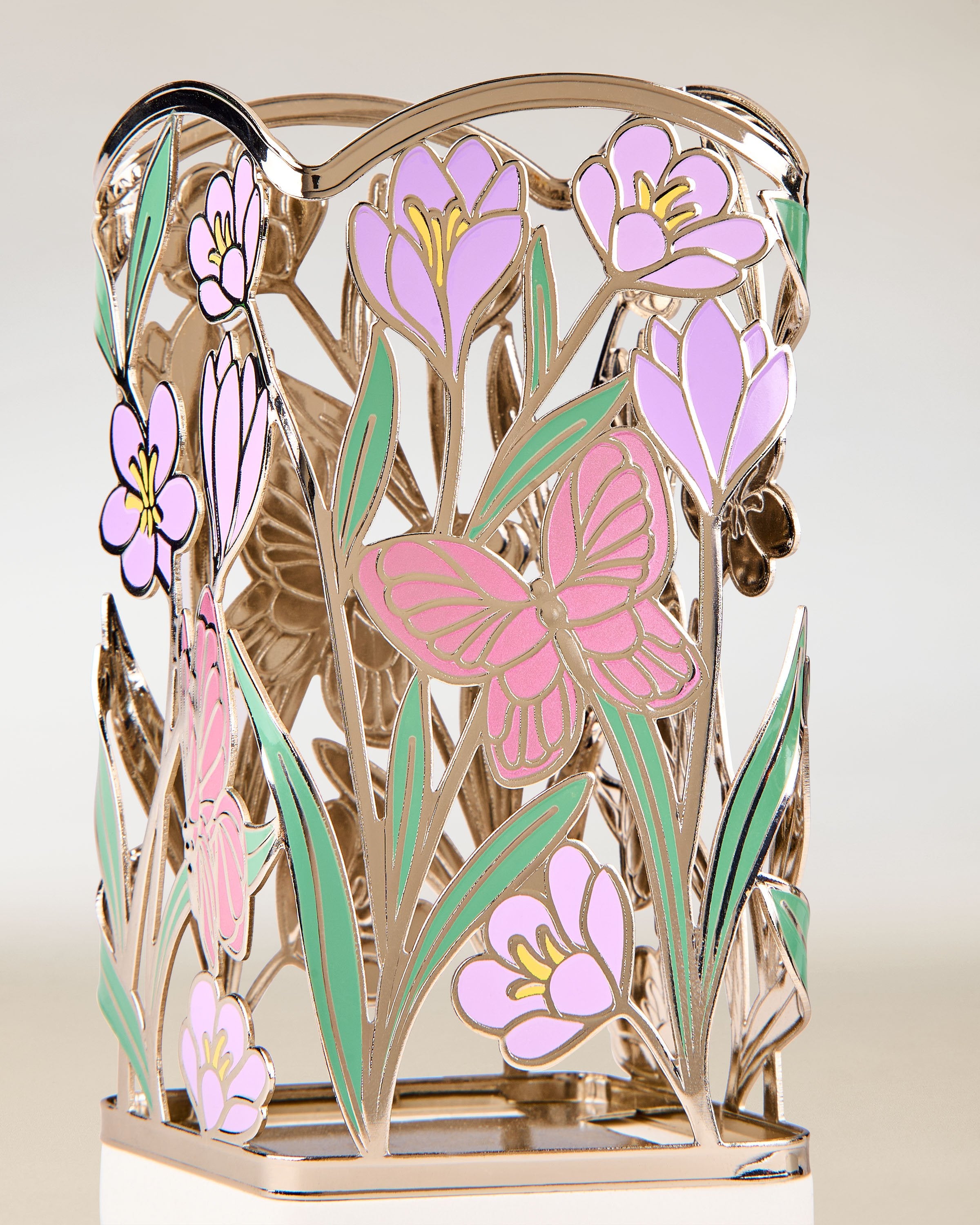 Shimmery Butterflies & Flowers Soap Holder
