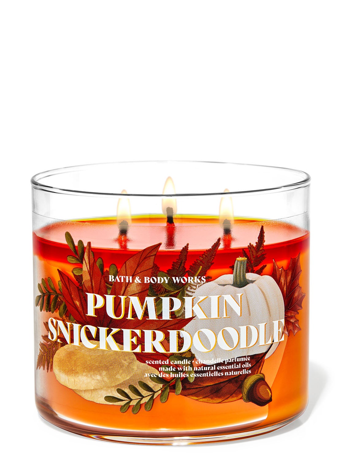 Pumpkin Snickerdoodle 3Wick Candle Bath and Body Works