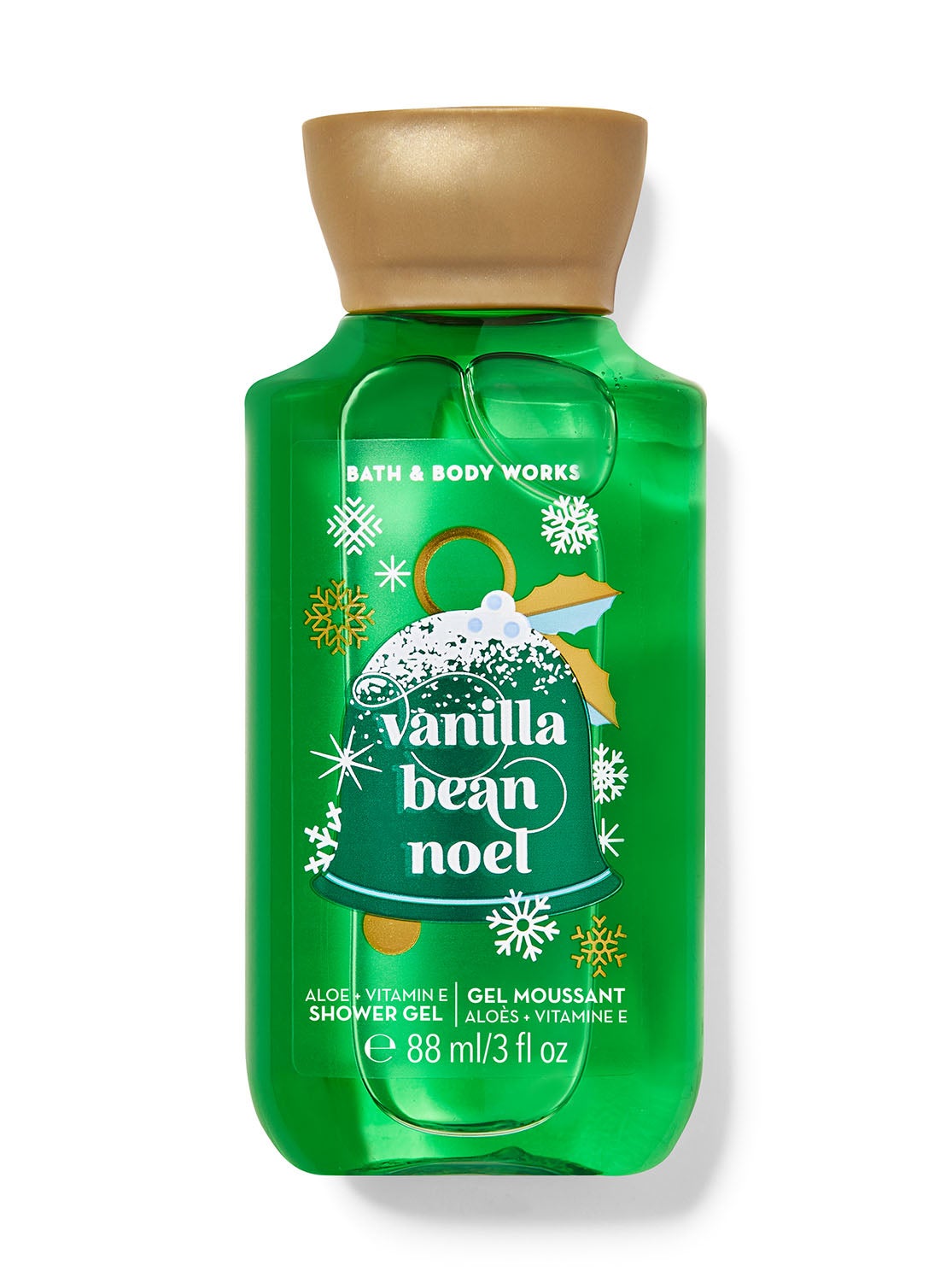 Vanilla Bean Noel Travel Size Shower Gel Bath and Body Works