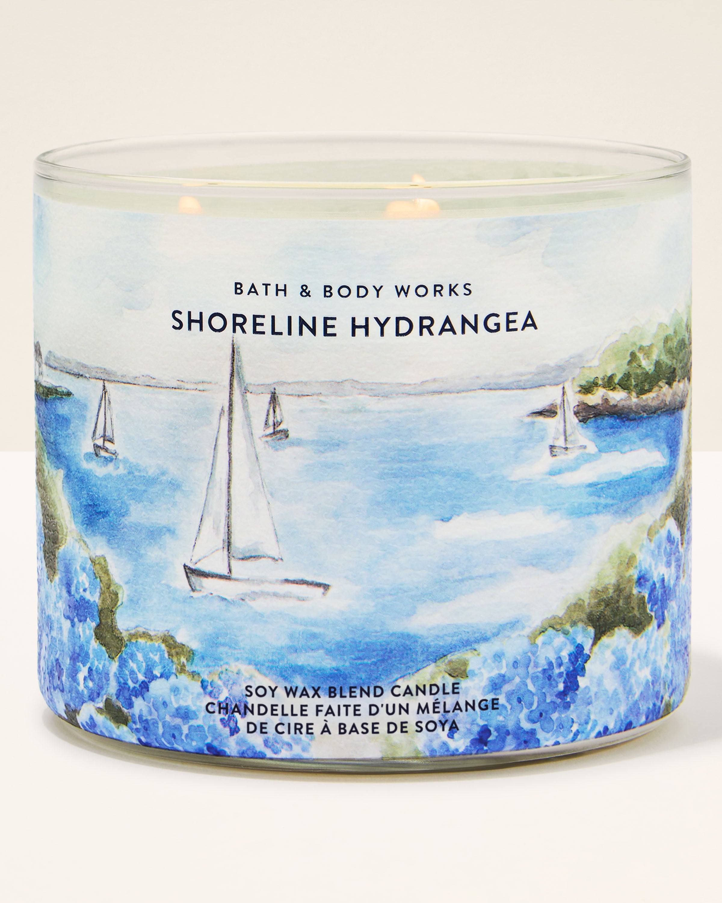 Shoreline Hydrangea 3-Wick Candle