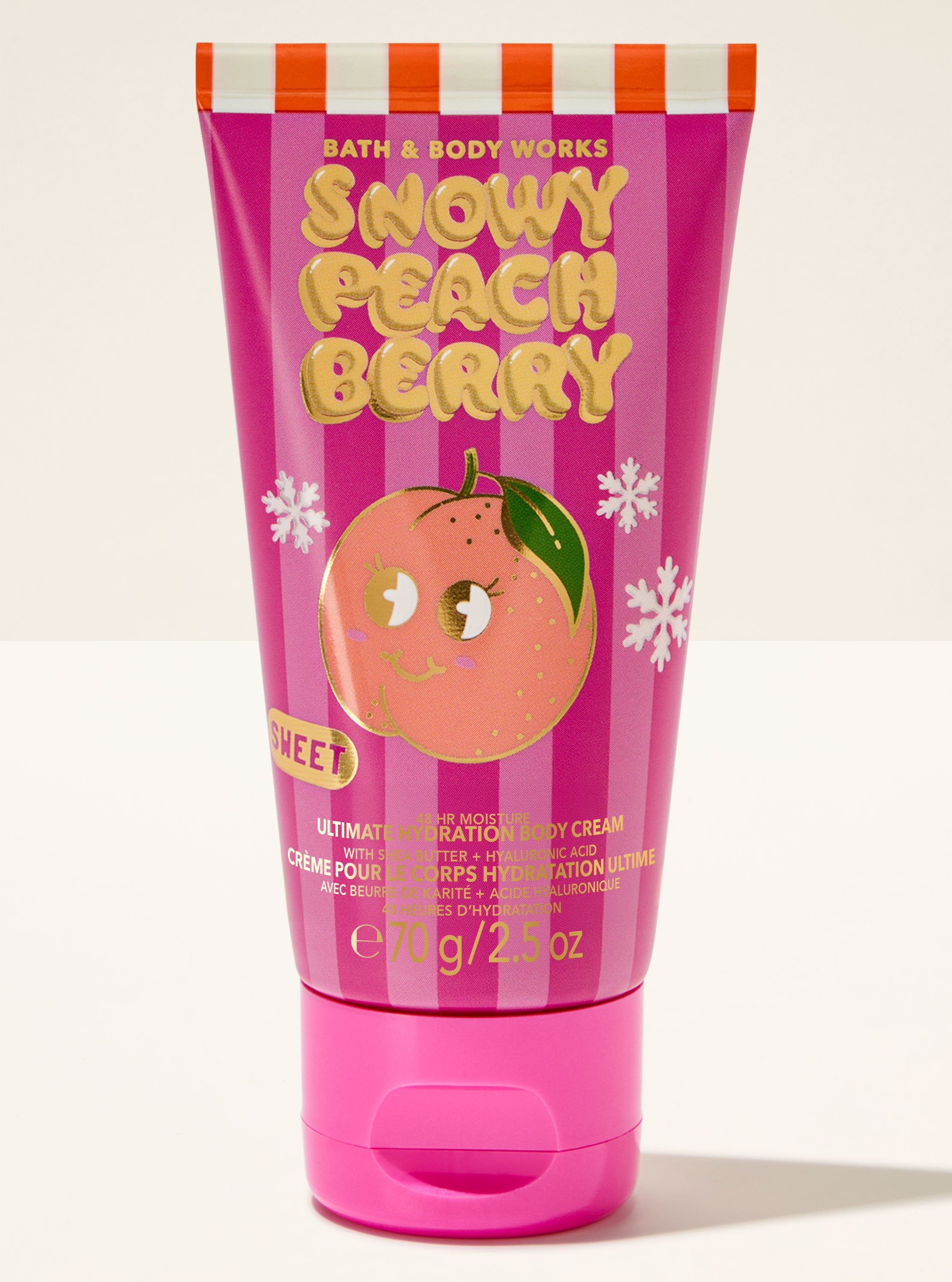 Snowy Peach Berry Travel Size Ultimate Hydration Body Cream