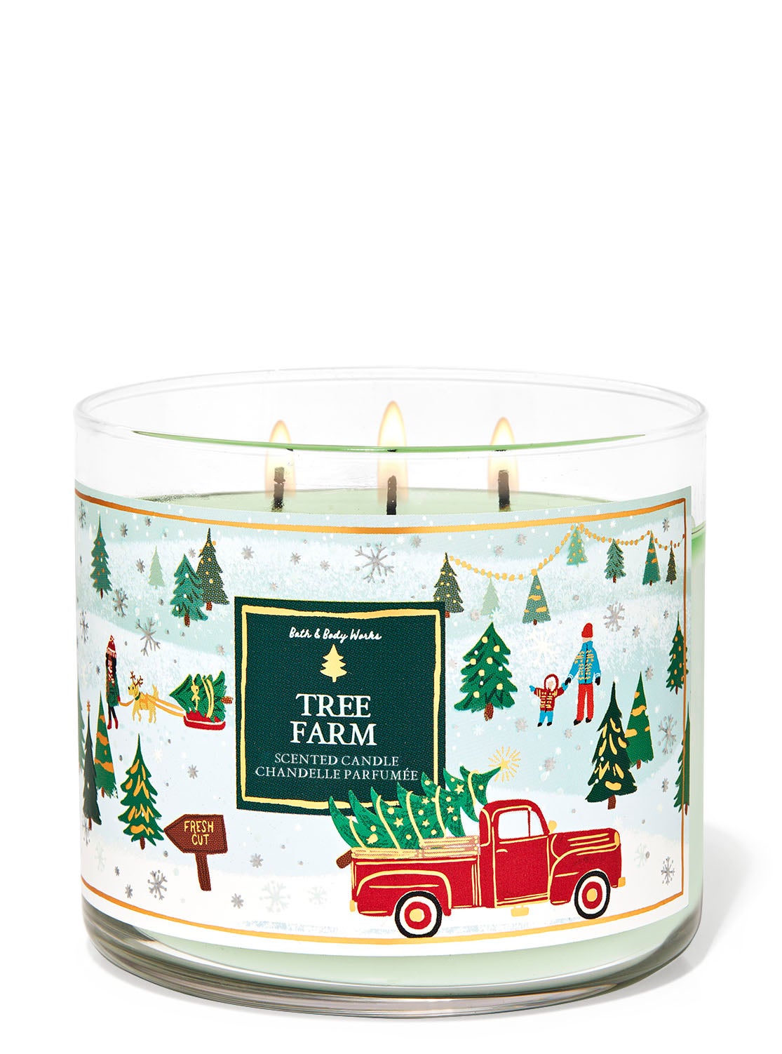 Tree Farm 3Wick Candle Bath and Body Works