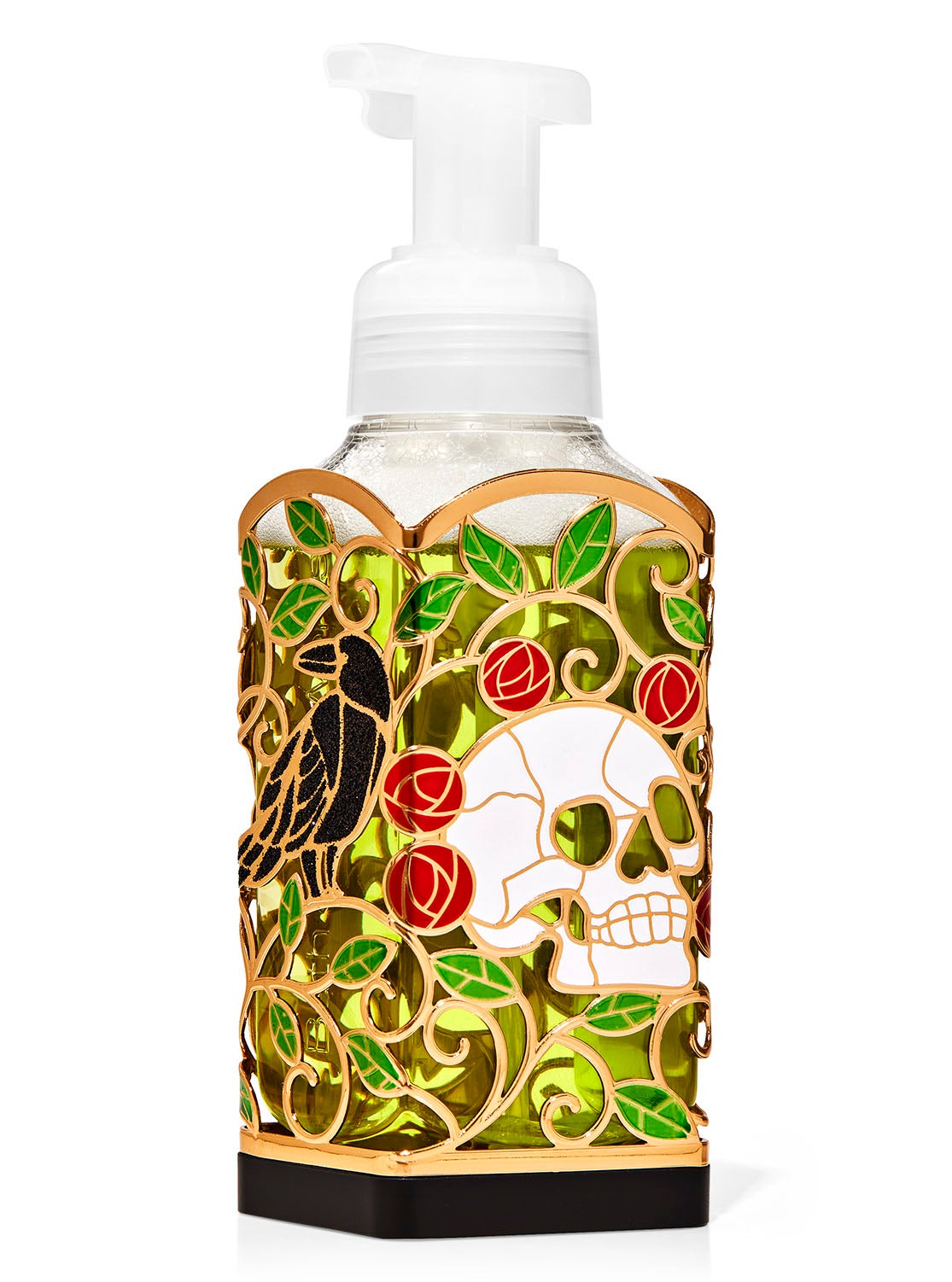 Stained Glass Skull Gentle Foaming Hand Soap Holder Bath and Body Works