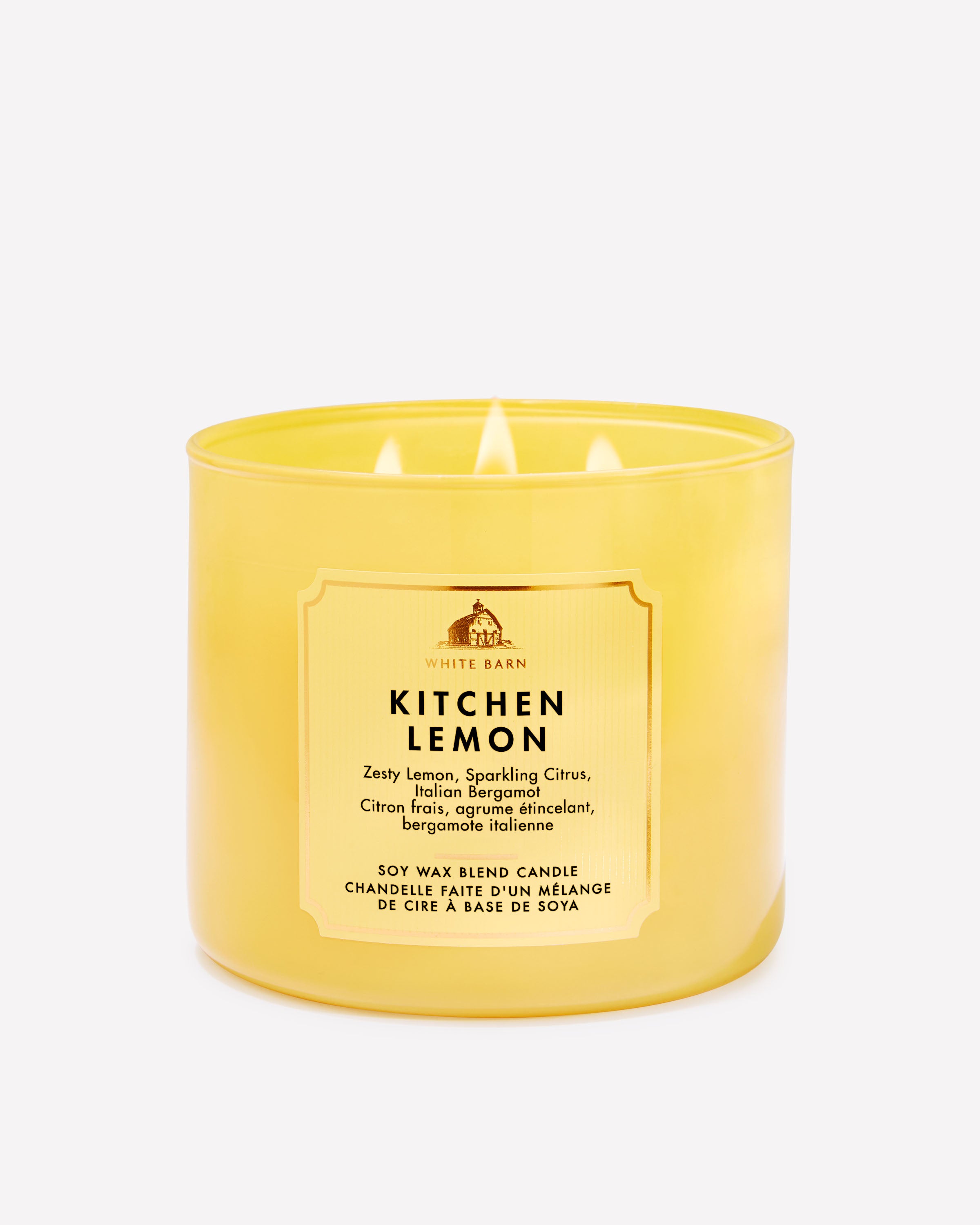 Chandelle à 3 mèches Kitchen Lemon