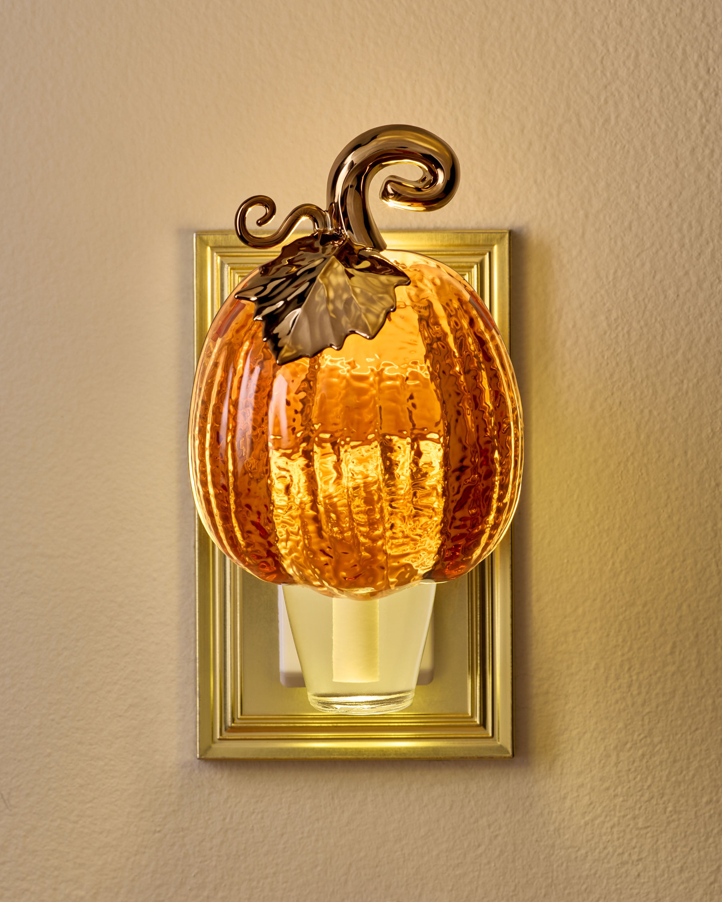 Diffuseur de fragrance Wallflowers Veilleuse citrouille orange