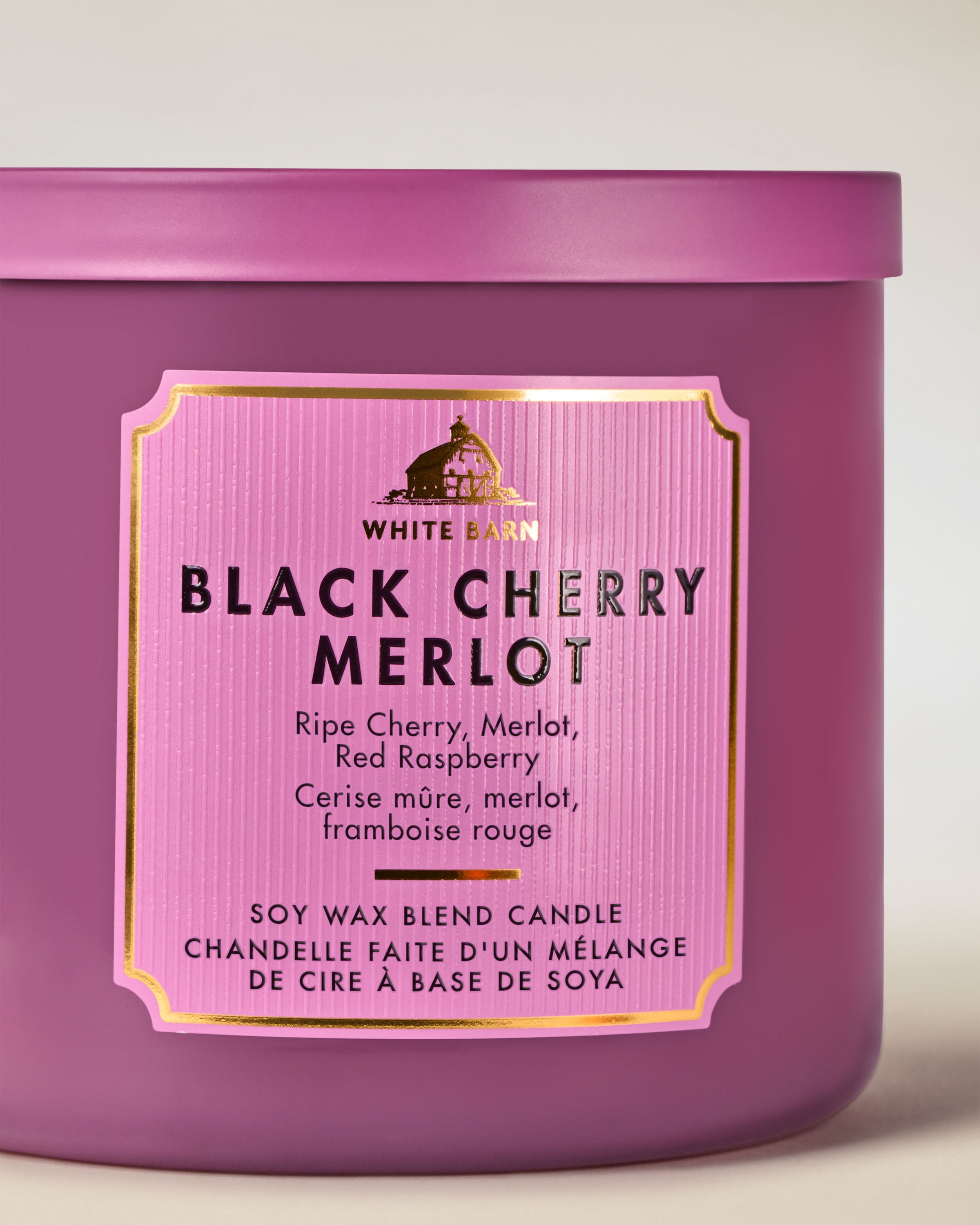 Black Cherry Merlot 3-Wick Candle