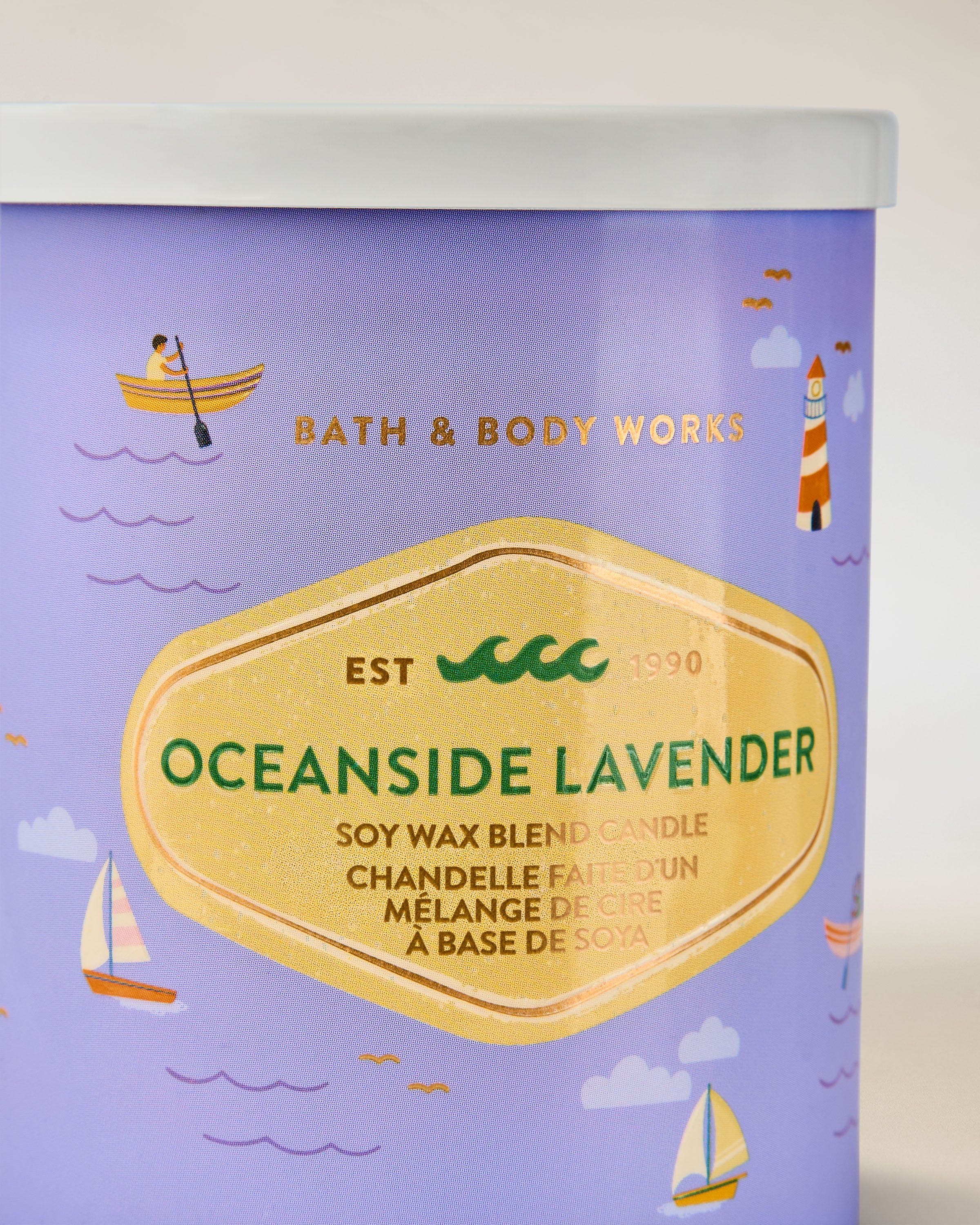 Oceanside Lavender Single Wick Candle