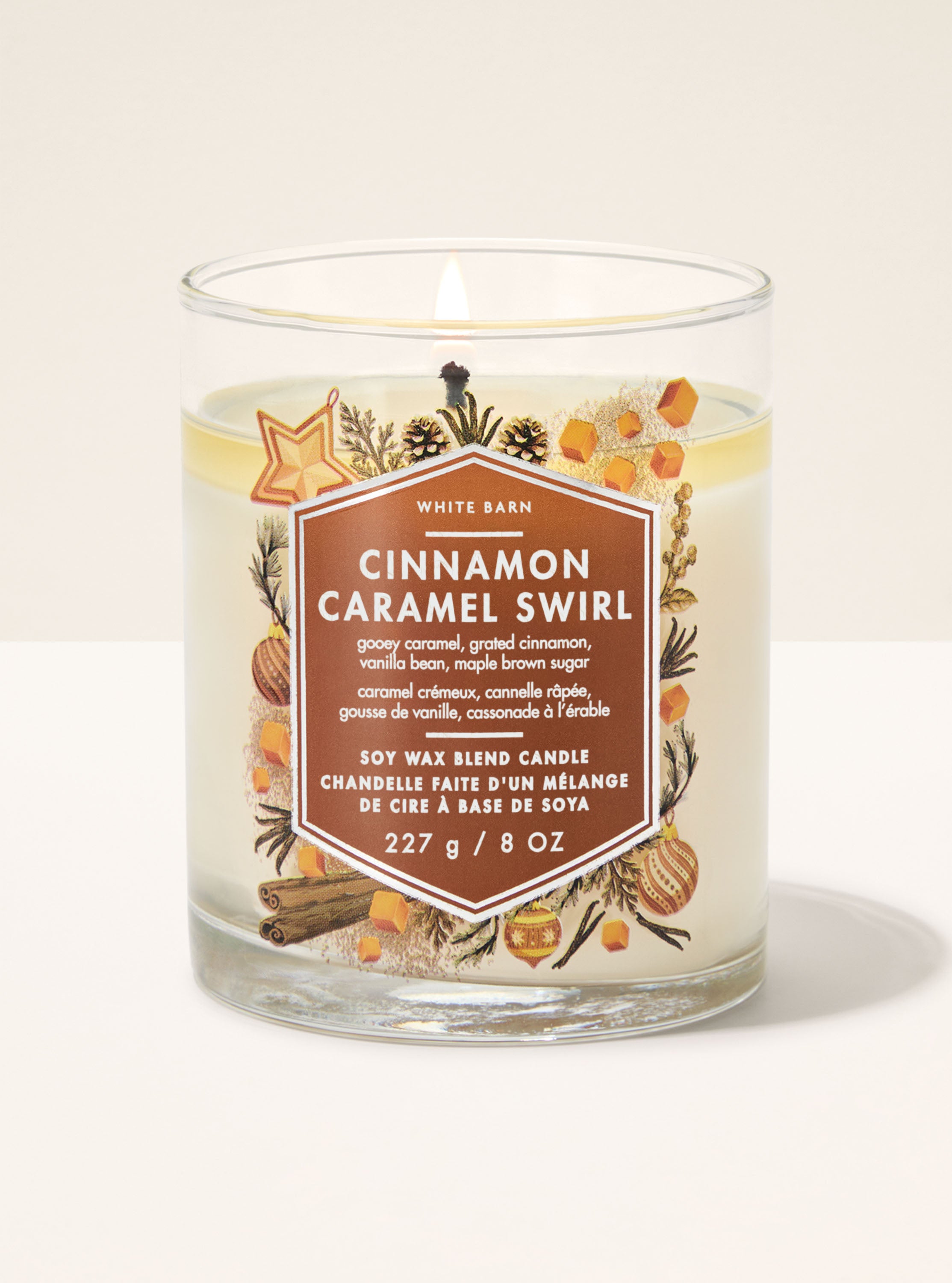 Cinnamon Caramel Swirl Single Wick Candle
