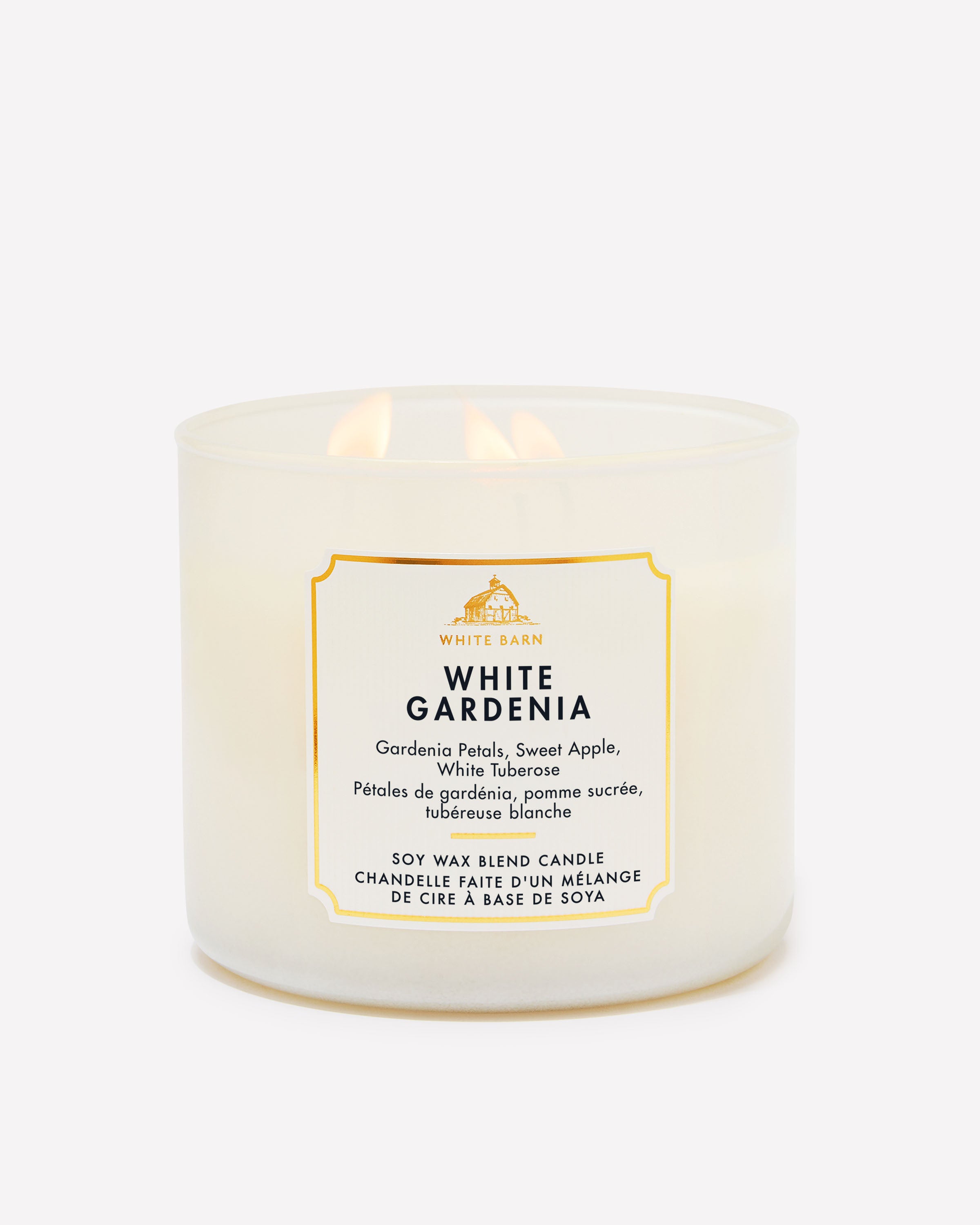 Chandelle à 3 mèches White Gardenia