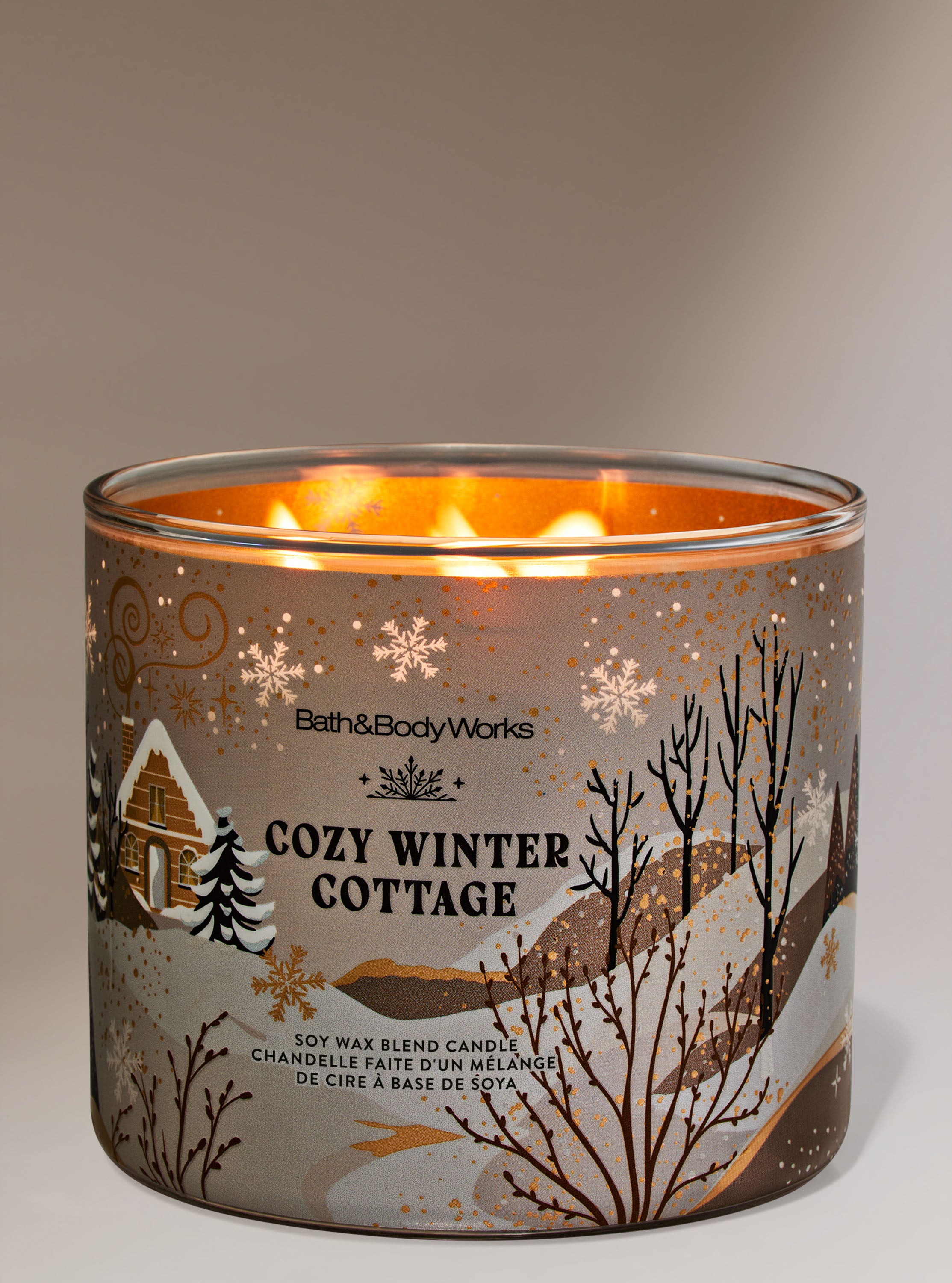 Cozy Winter Cottage 3-Wick Candle