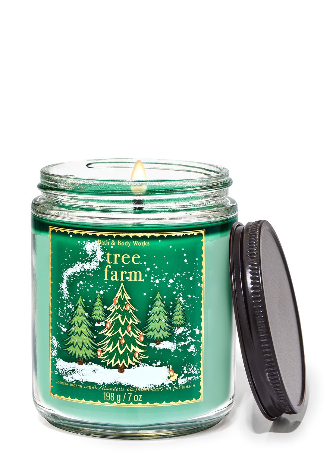 Tree Farm Mason Single Wick Candle Bath and Body Works