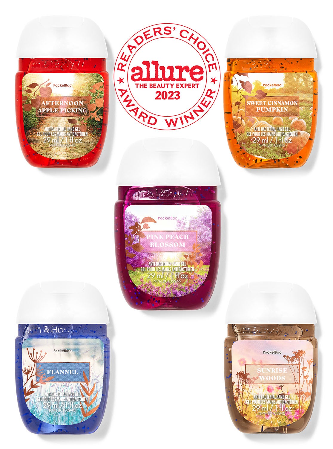 Fall Road Trip PocketBac Hand Sanitizers, 5Pack Bath and Body Works