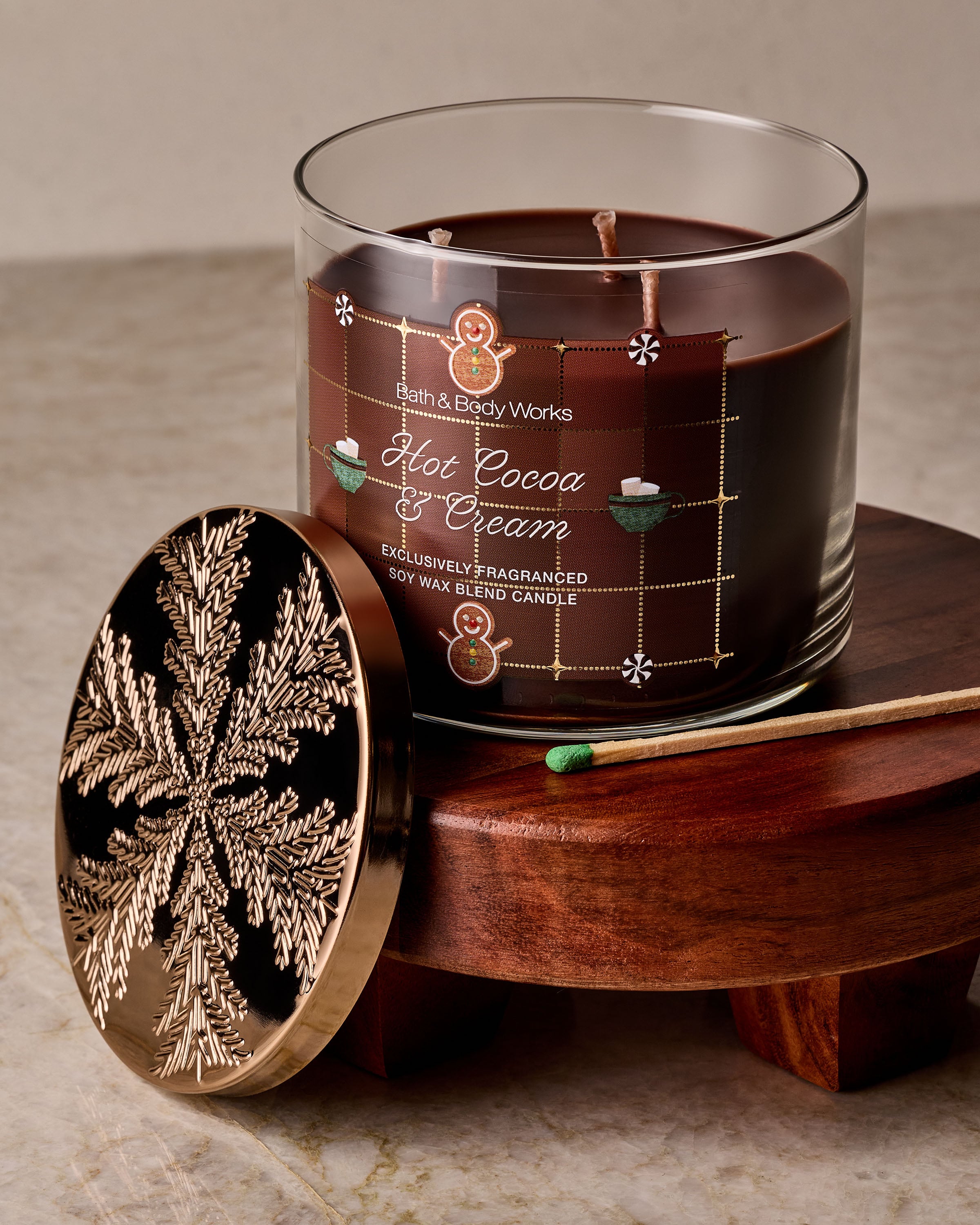 Hot Cocoa & Cream 3-Wick Candle
