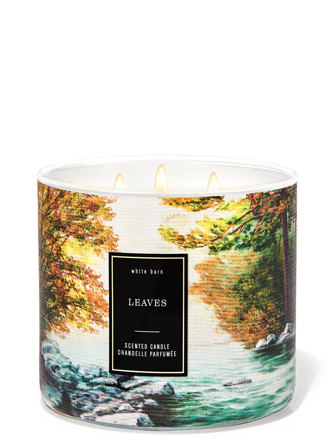 Leaves 3Wick Candle Bath and Body Works