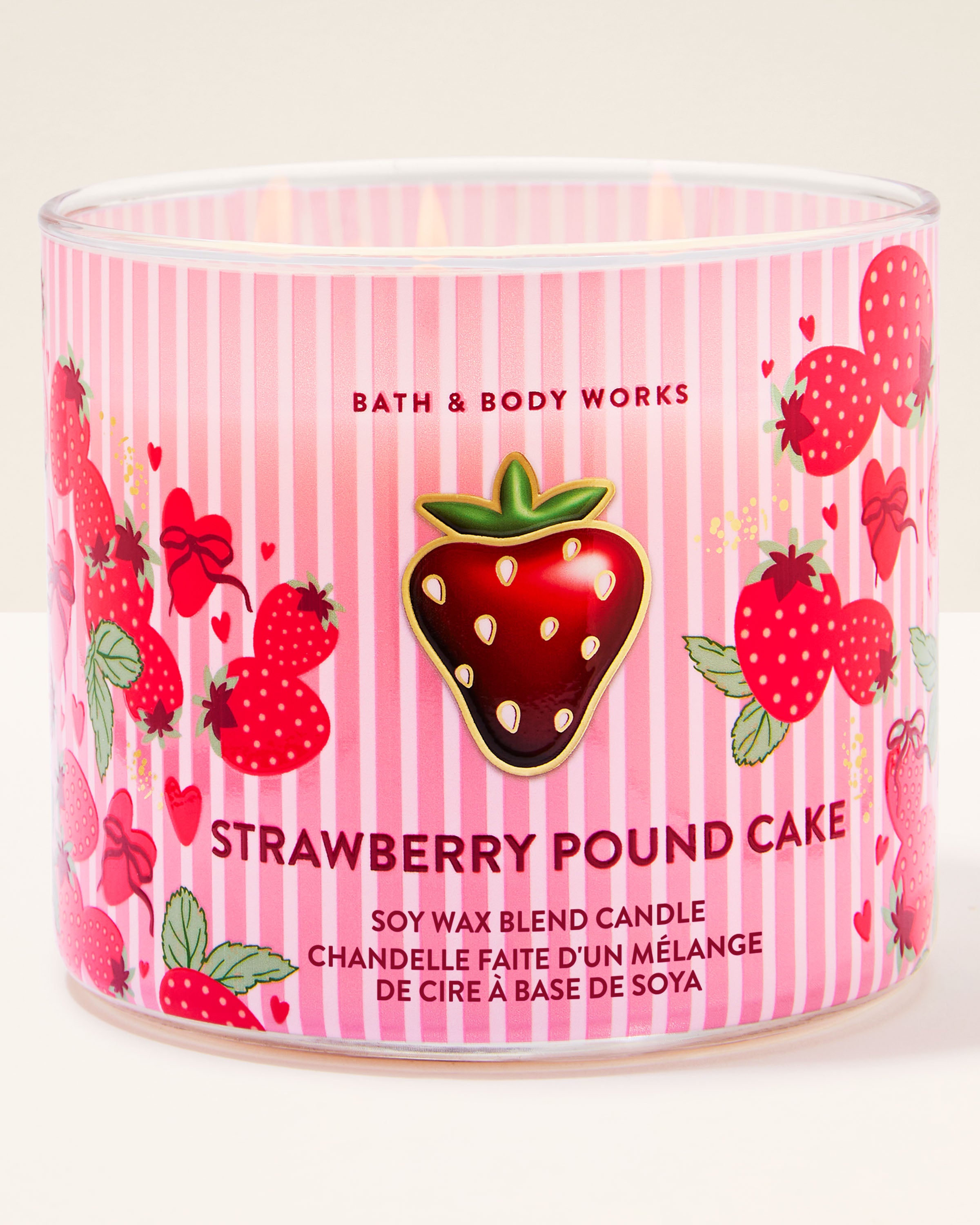 Strawberry Pound Cake 3-Wick Candle