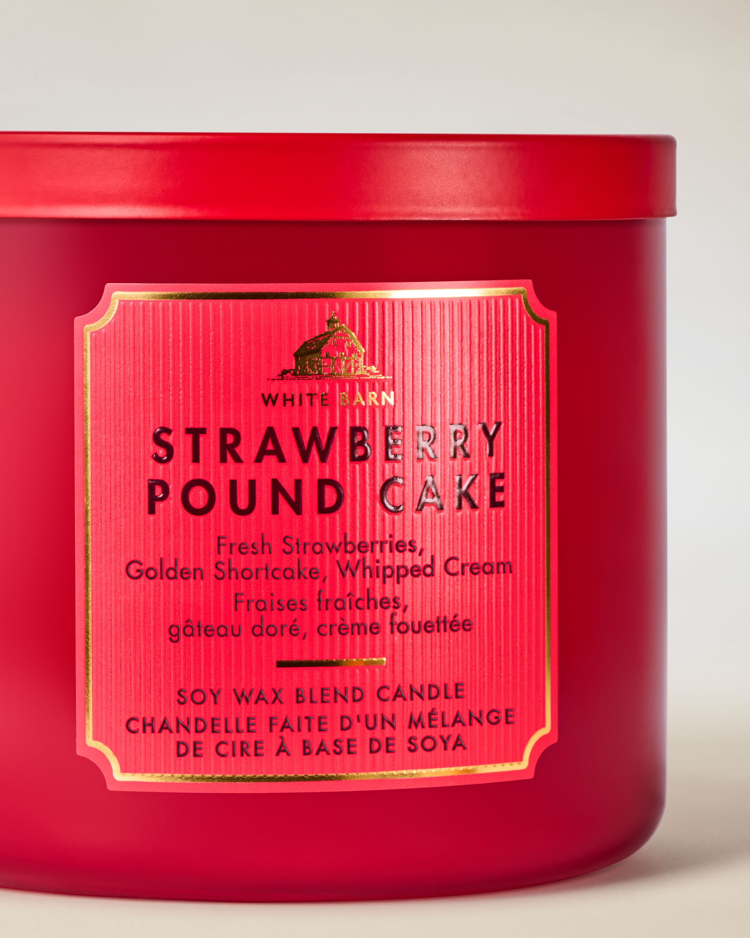 Strawberry Pound Cake 3-Wick Candle