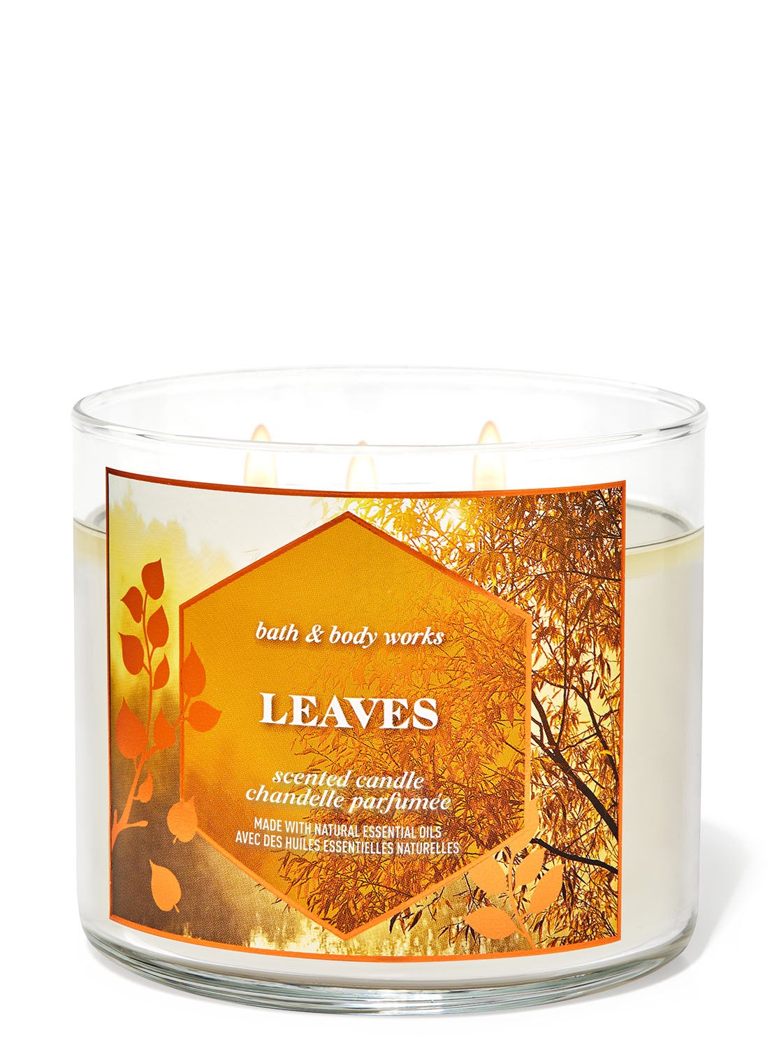 Leaves 3-Wick Candle | Bath and Body Works