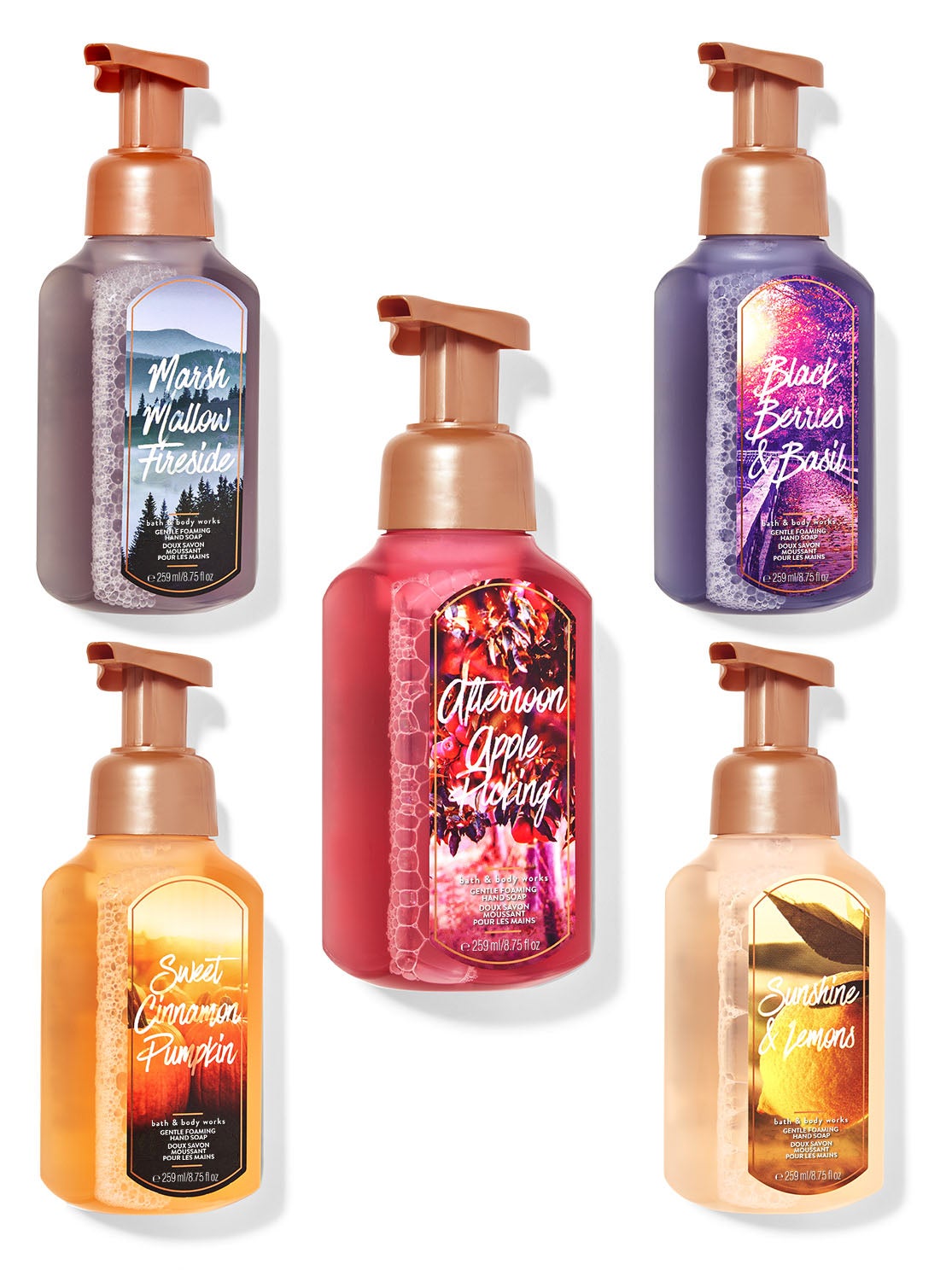 Autumn Essentials Gentle Foaming Hand Soap, 5Pack Bath and Body Works
