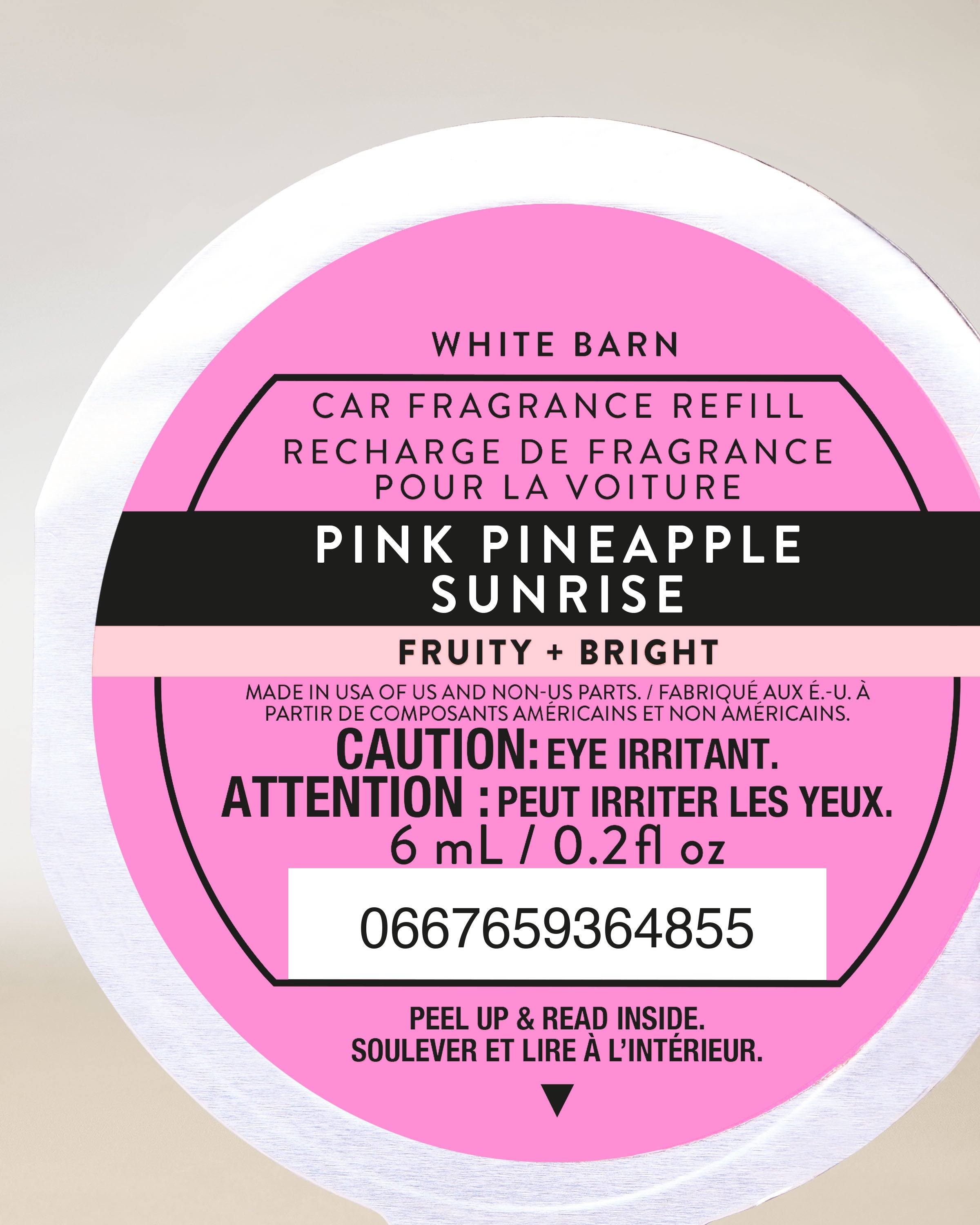 Pink Pineapple Sunrise Car Fragrance Refill