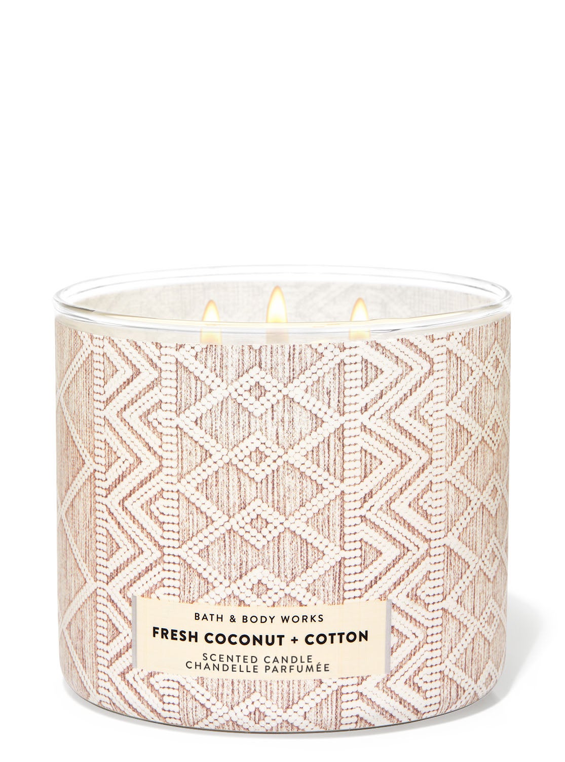 Fresh Coconut & Cotton 3Wick Candle Bath and Body Works