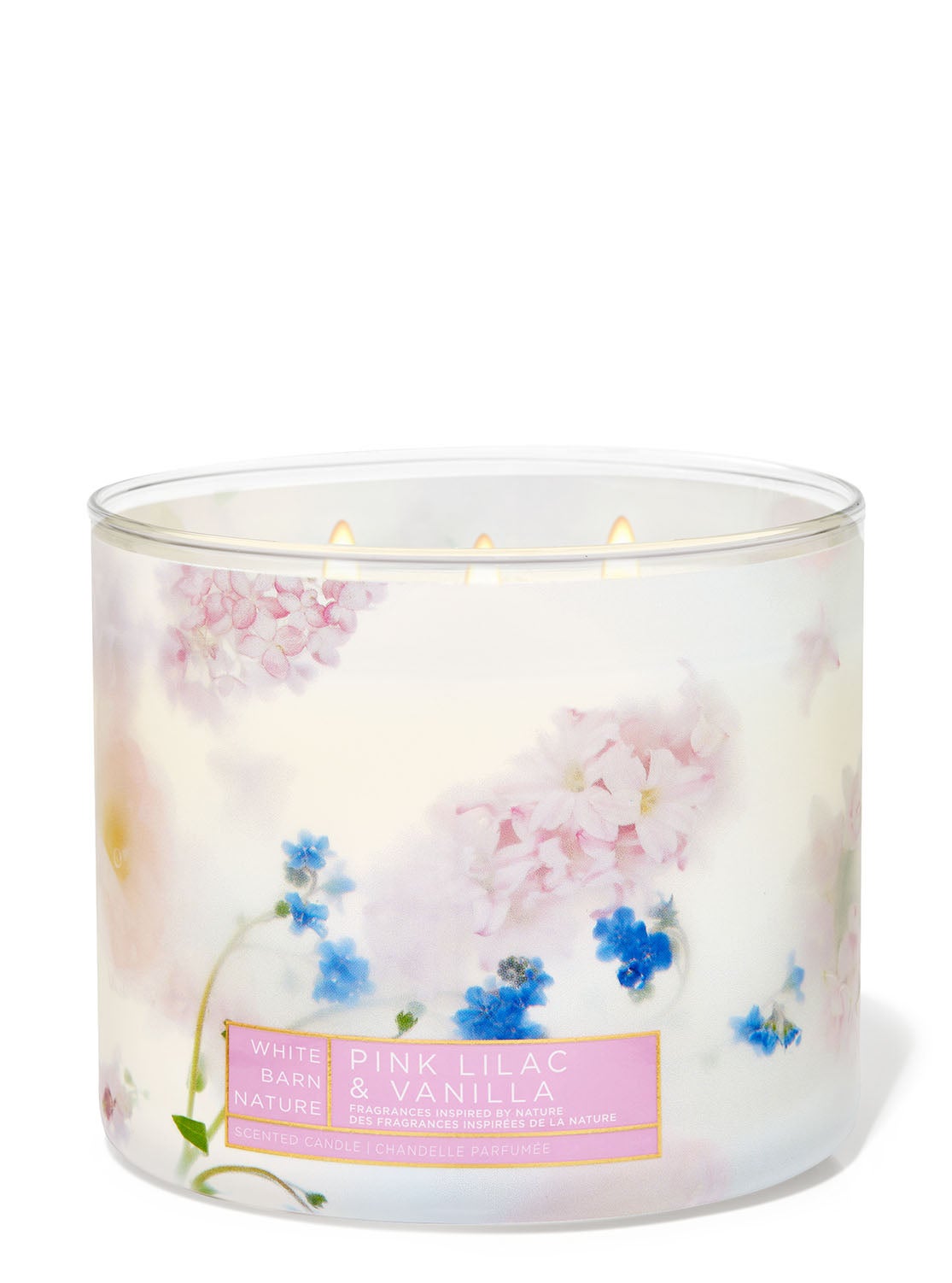 Chandelle à 3 mèches Pink Lilac & Vanilla | Bath and Body Works