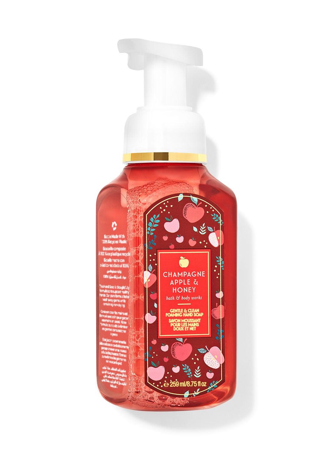 Champagne Apple & Honey Gentle & Clean Foaming Hand Soap Bath and