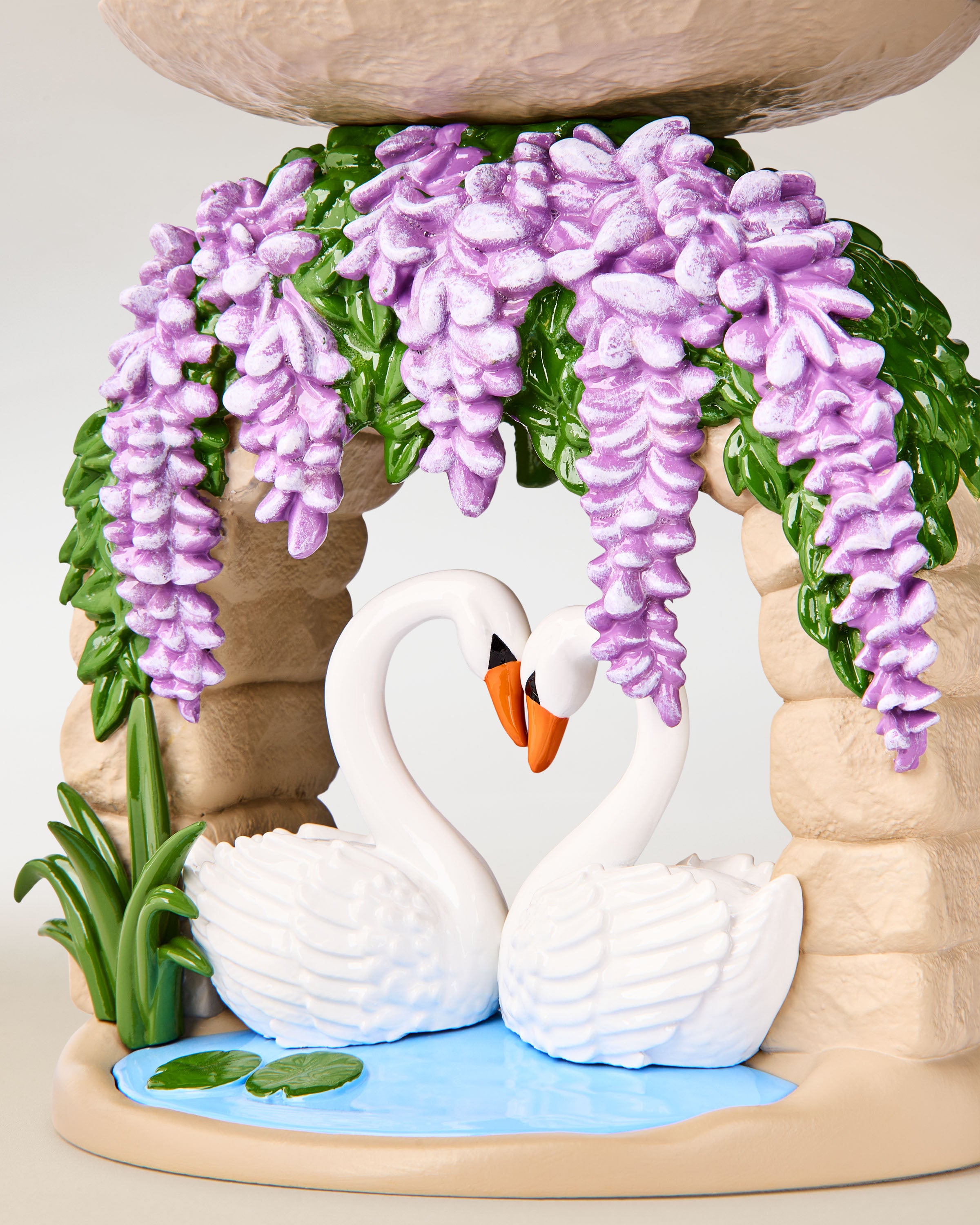 Swan Bridge Pedestal 3-Wick Candle Holder