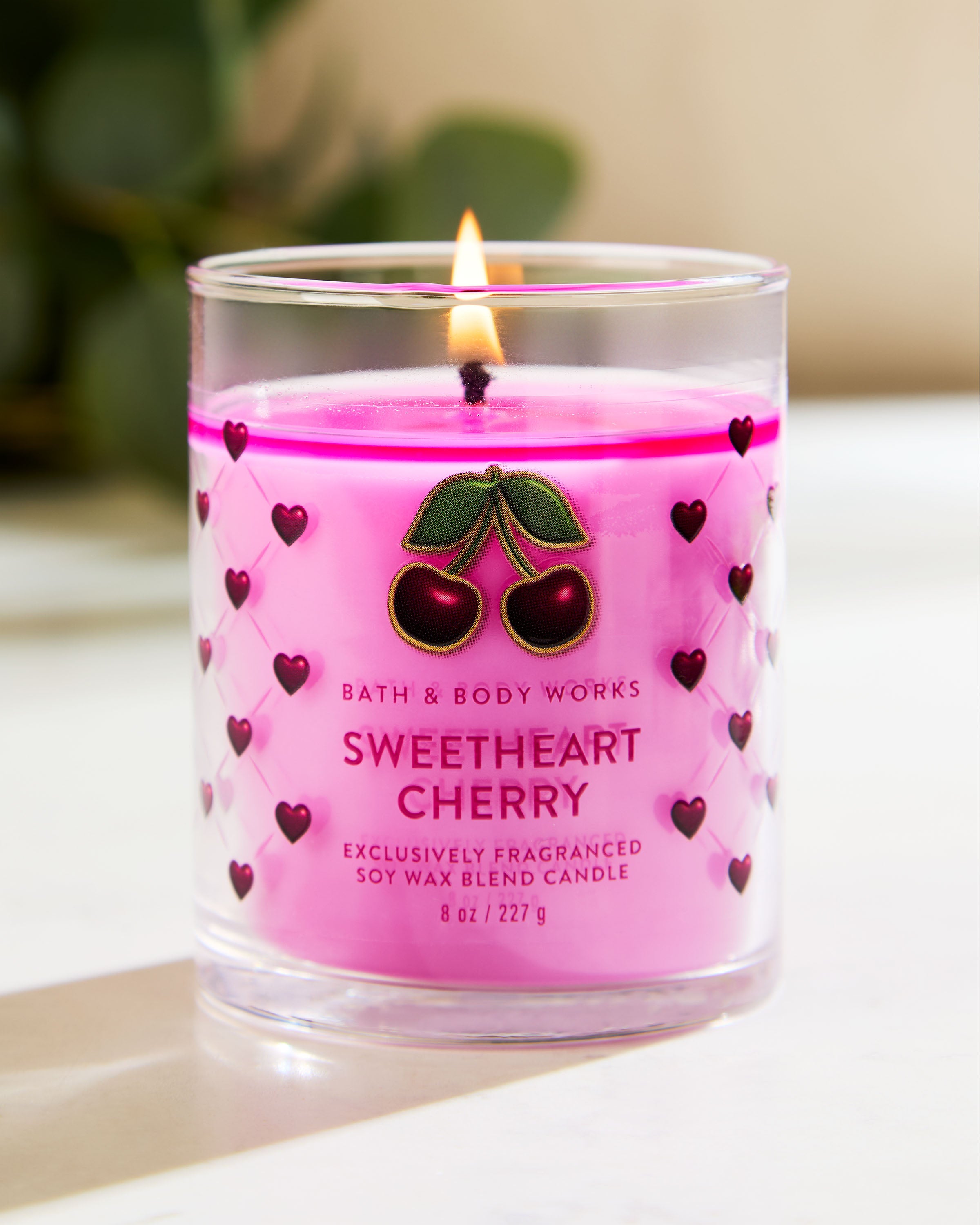 Sweetheart Cherry Single Wick Candle