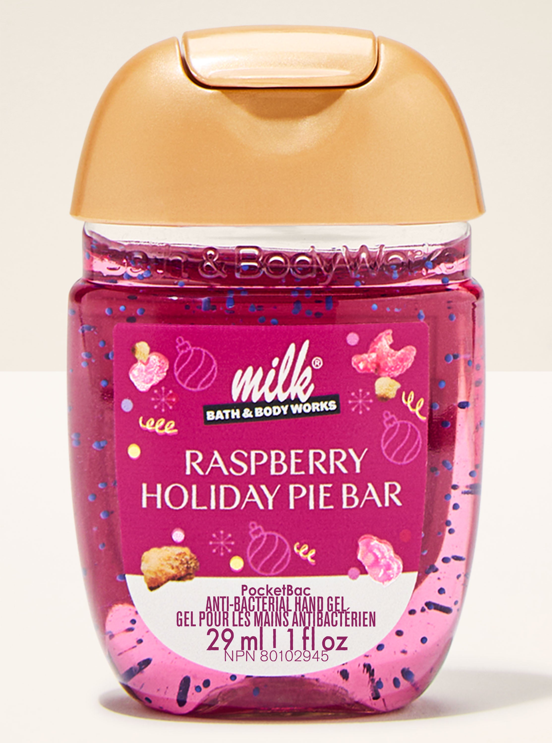 Raspberry Holiday Pie Bar PocketBac Hand Sanitizer