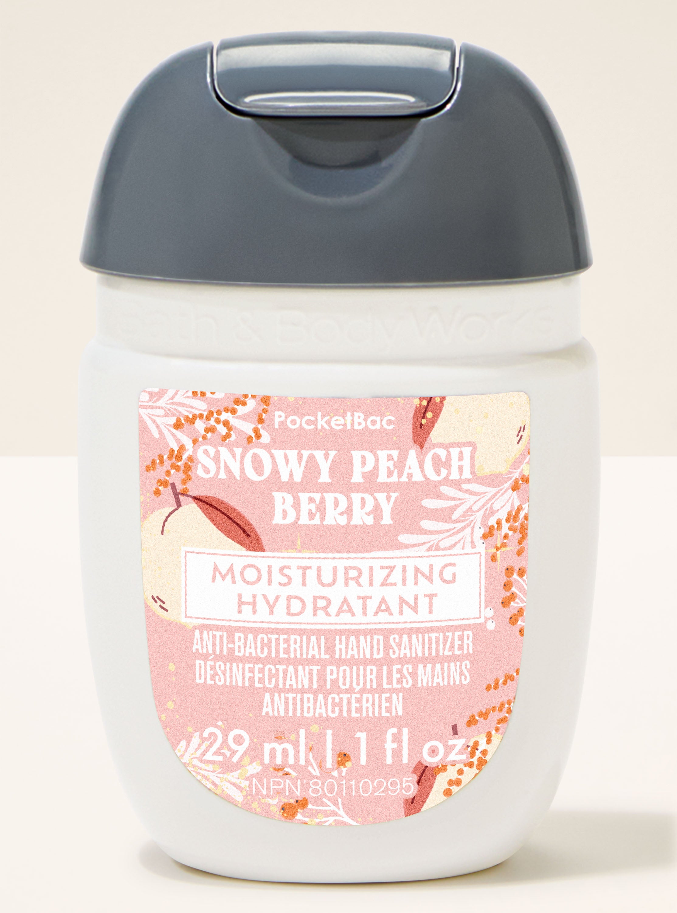 Snowy Peach Berry PocketBac Hand Sanitizer