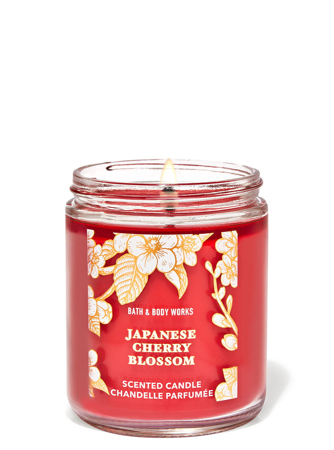 Japanese Cherry Blossom Single Wick Candle | Bath and Body Works