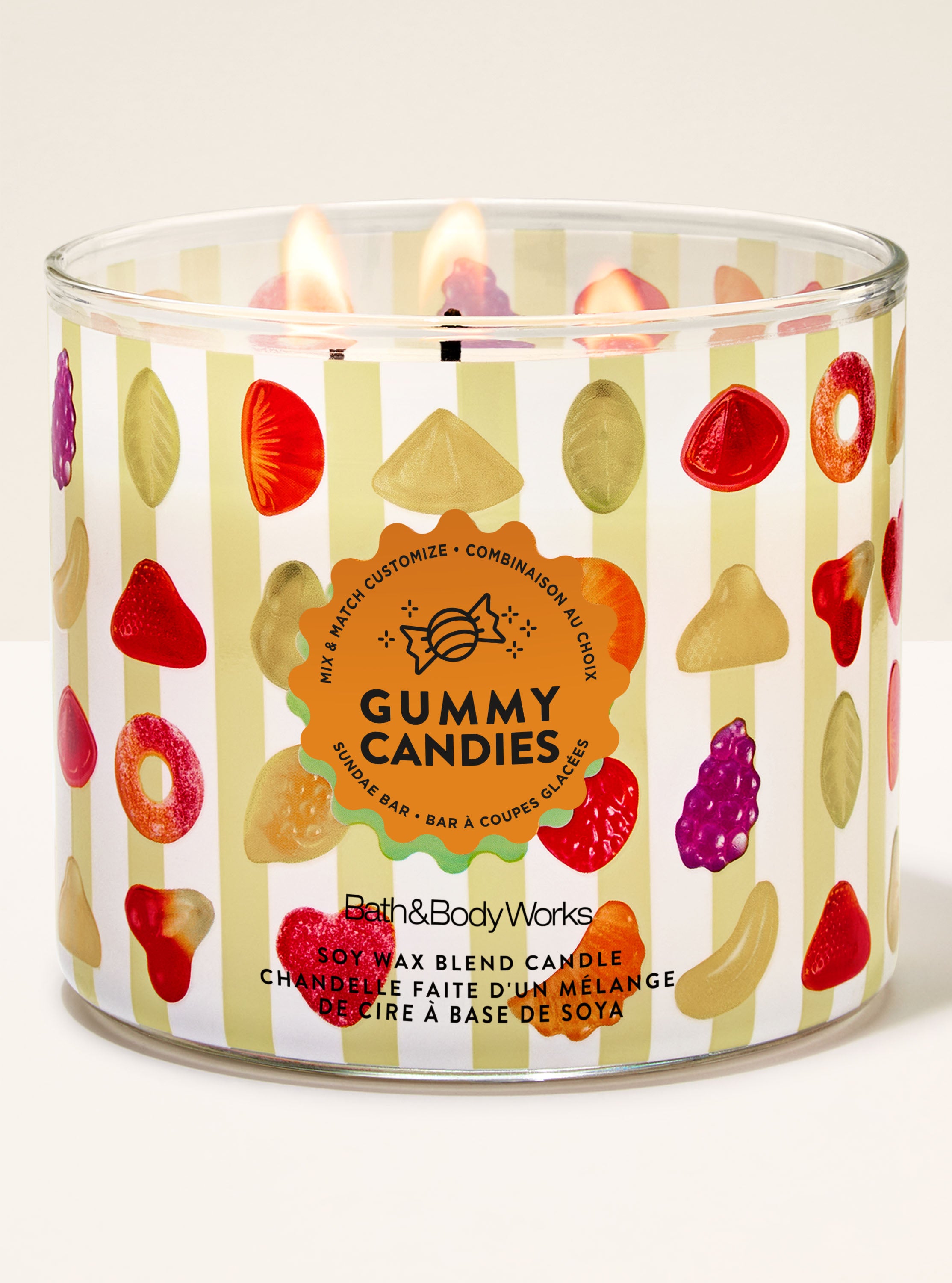 Gummy Candies 3-Wick Candle