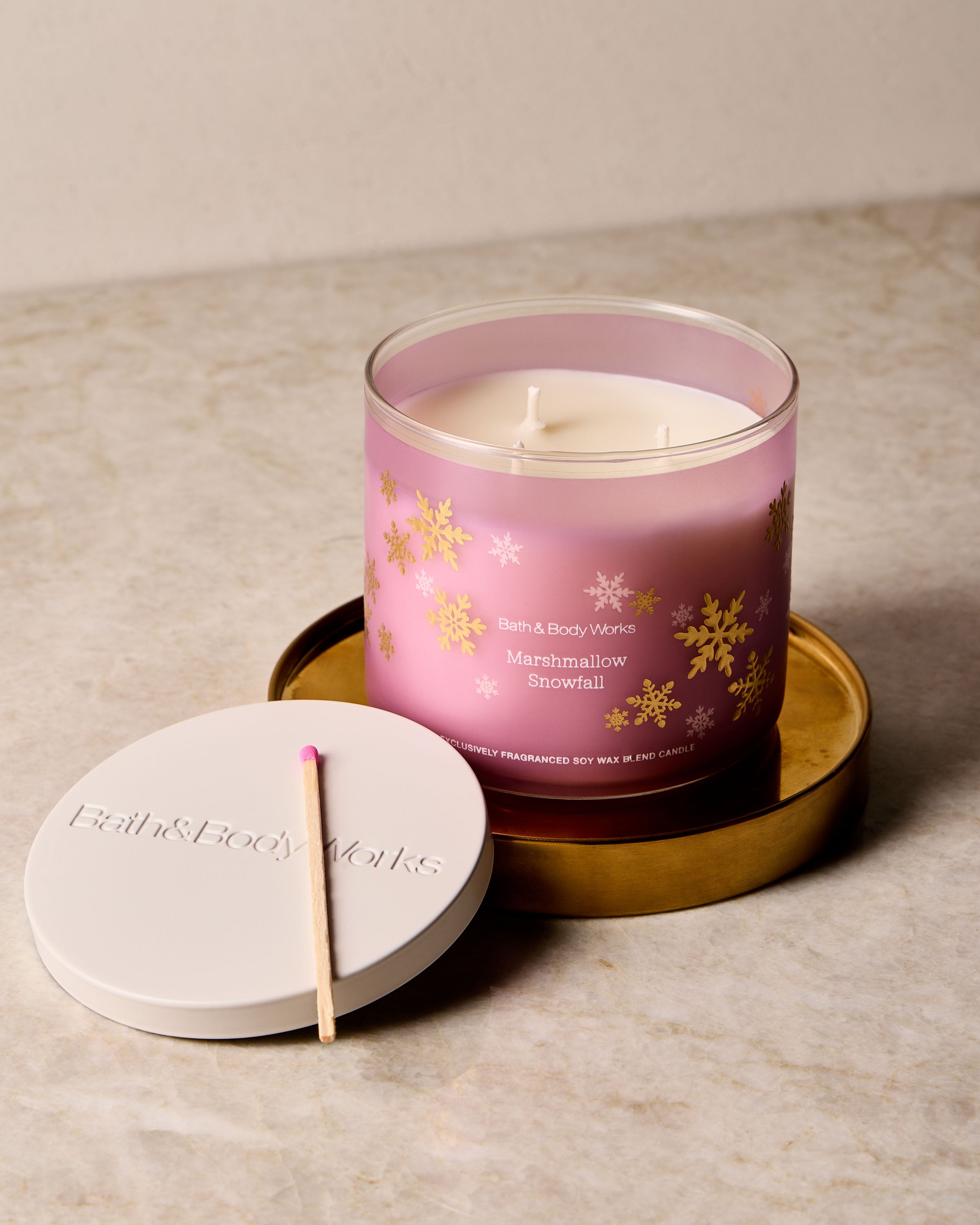 Marshmallow Snowfall 3-Wick Candle