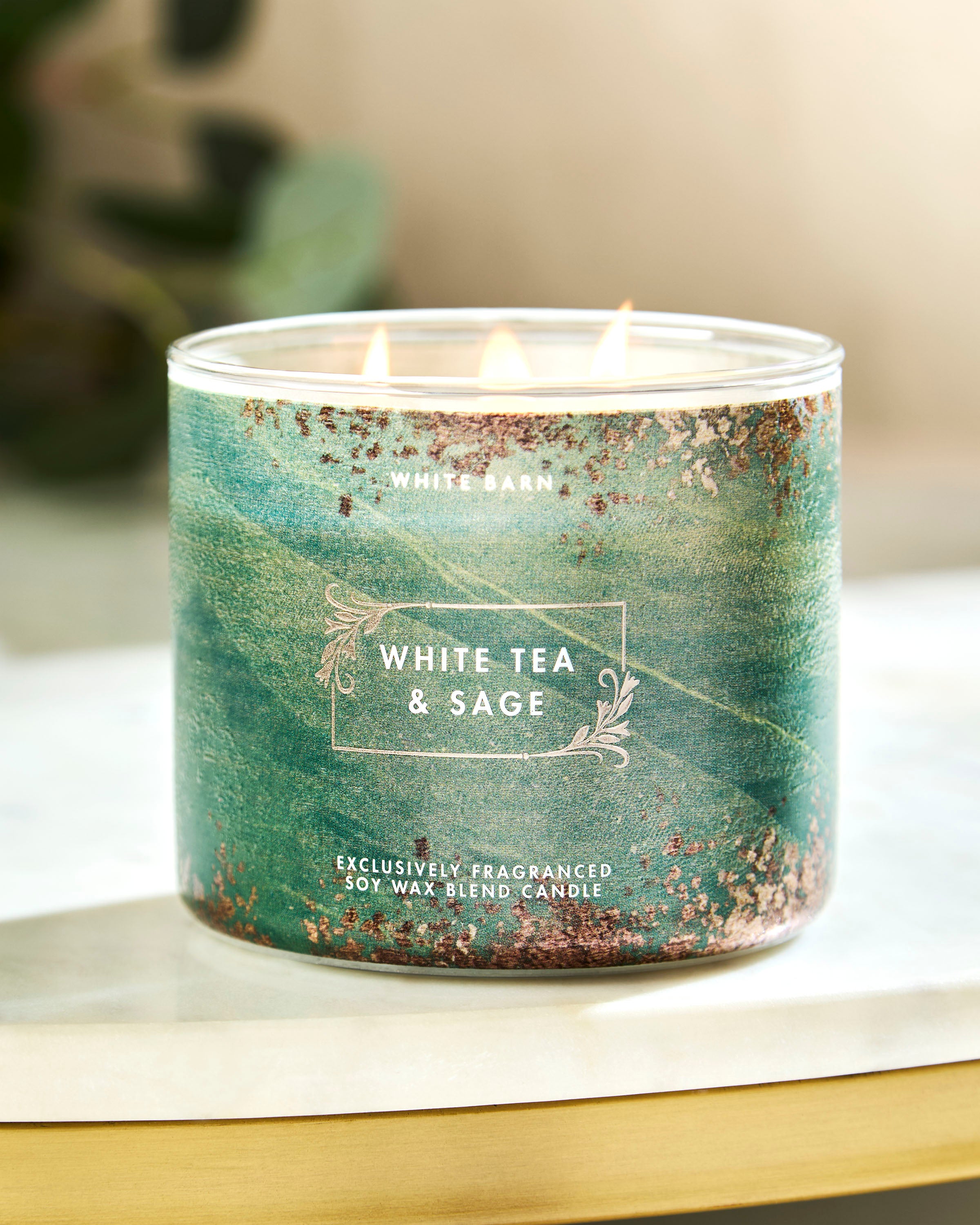 White Tea & Sage 3-Wick Candle