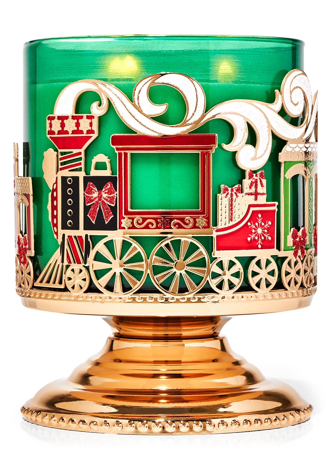 Holiday Train Sleeve 3Wick Candle Holder Bath and Body Works