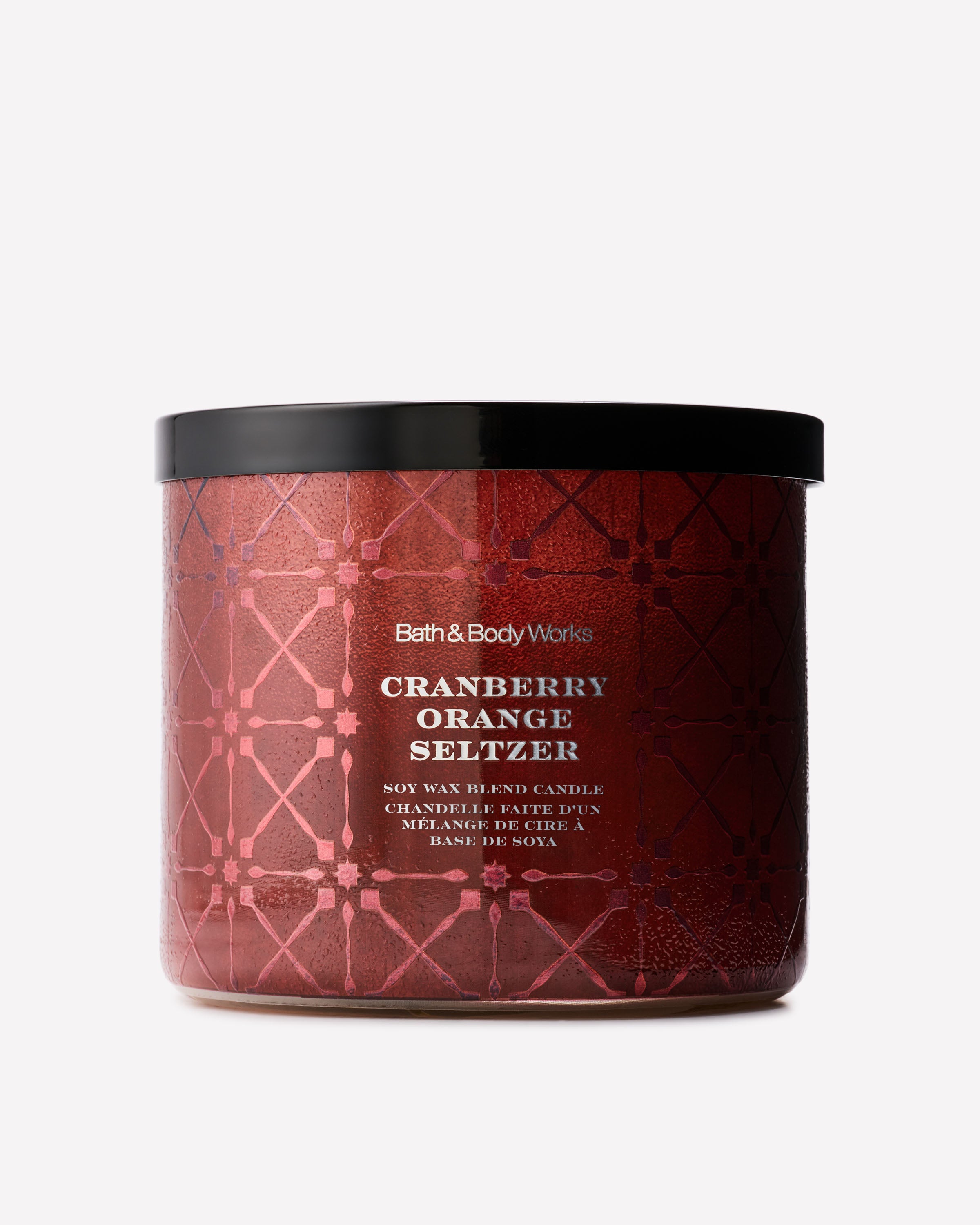 Chandelle à 3 mèches Cranberry Orange Seltzer