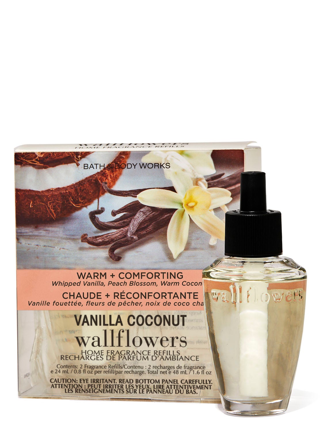 Vanilla Coconut Wallflowers Fragrance Refills, 2Pack Bath and Body Works