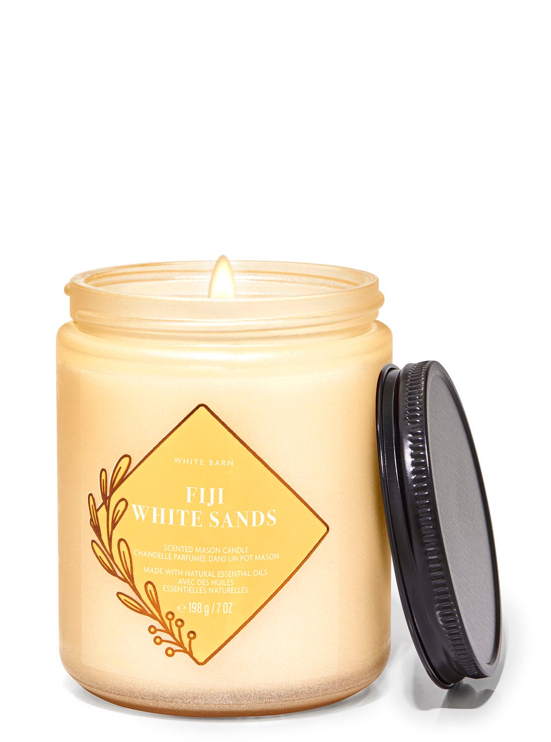 Fiji White Sands Mason Single Wick Candle Bath and Body Works